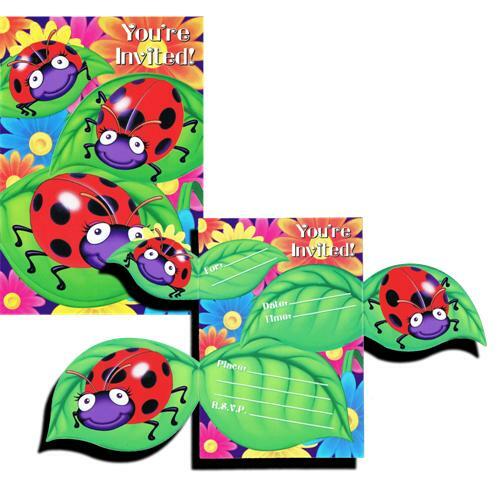 Ladybugs Party Invitations (Pack of 8)
