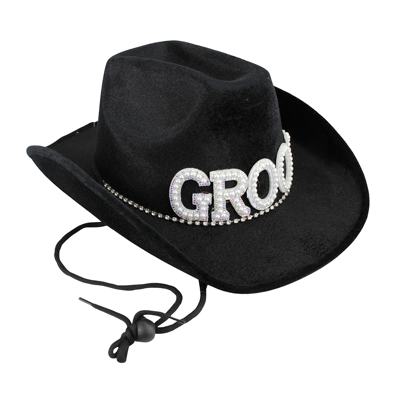 Groom Rhinestone Jewelled Cowboy Hat 
