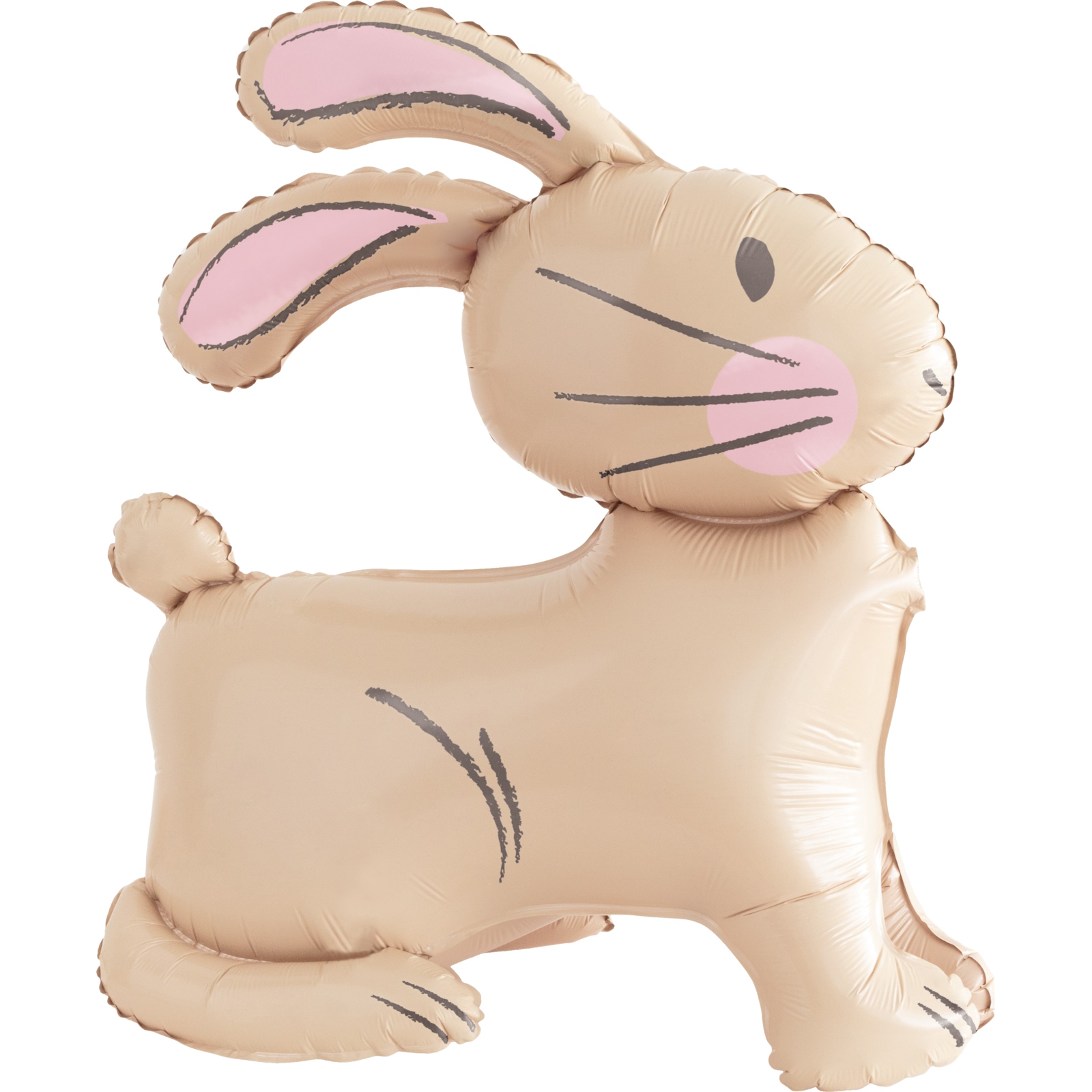 Standing Bunny Rabbit Air Fill Foil Balloon 60cm 