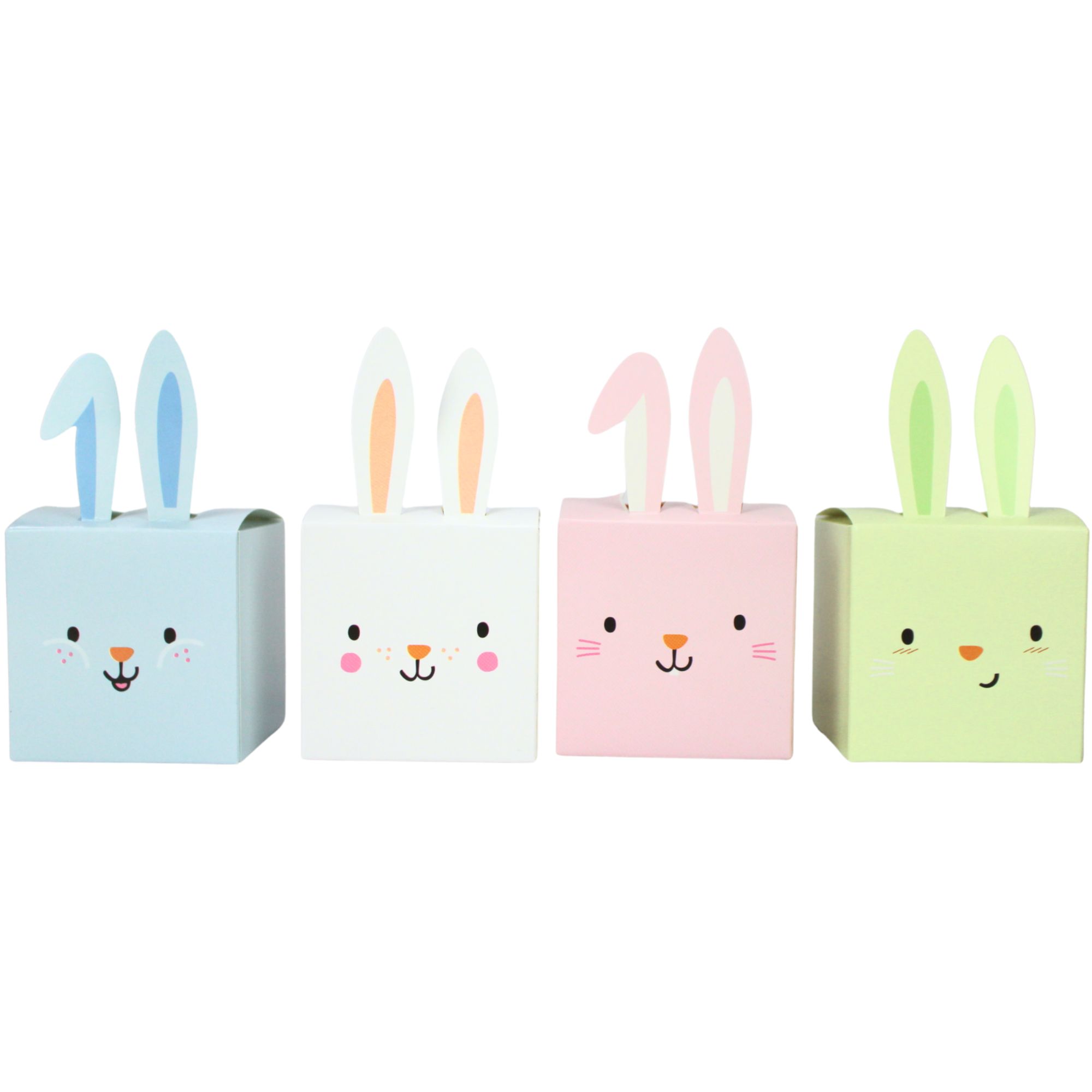 Bunny Rabbit Mini Lolly/Treat Boxes (Pack of 4) - Discount Party Supplies
