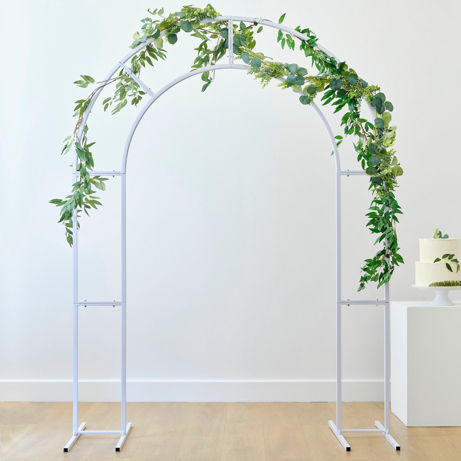 Ginger Ray Botanical Wedding White Arch Frame (2m)