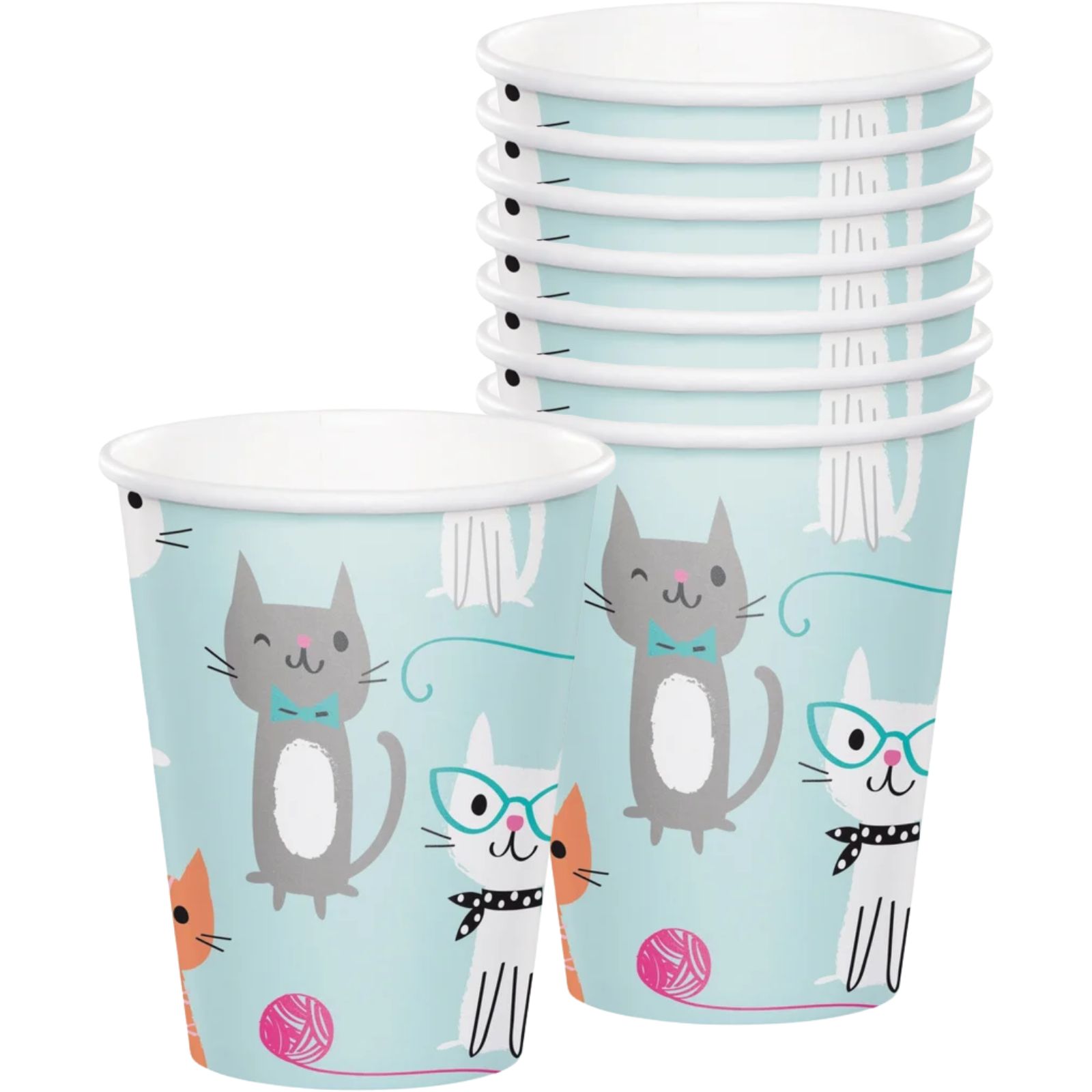 Purr-fect Party Paper Cups (Pack of 8)