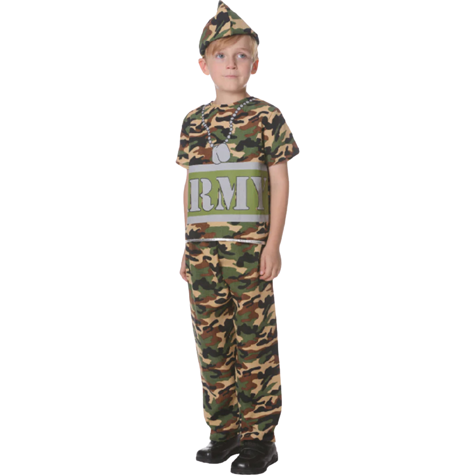 Army Camouflage Kids Costume 6-9 Years