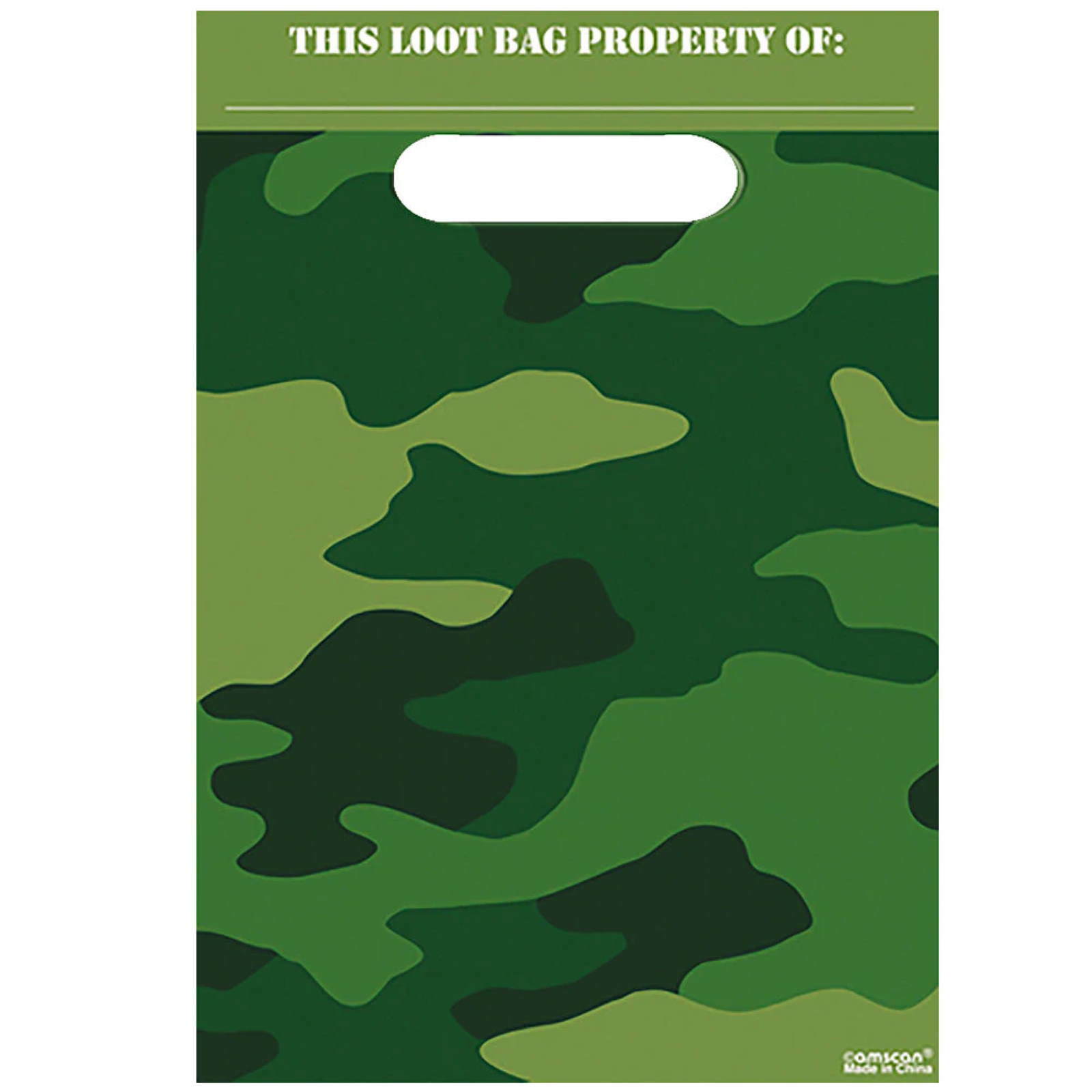 Camouflage Lolly/Treat Bags (Pack of 8)