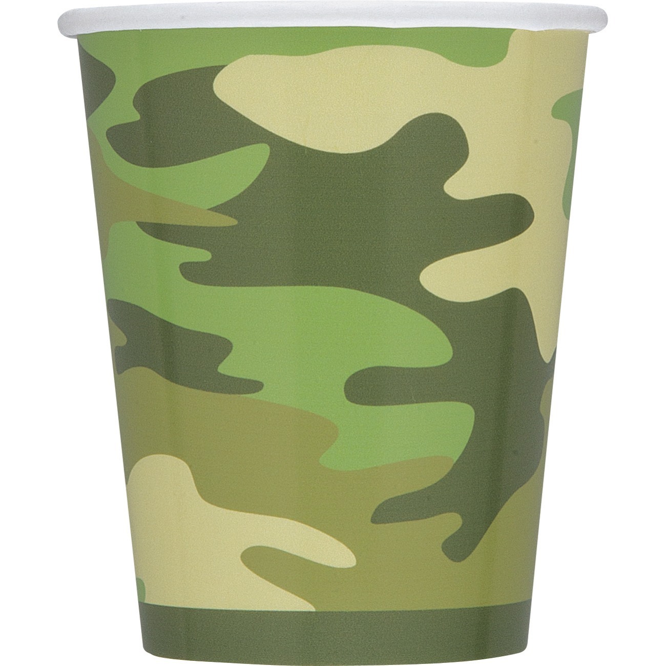 Camouflage Paper Cups (Pack of 8)
