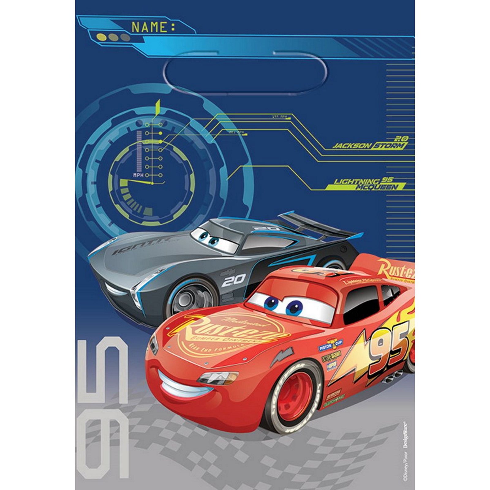 Cars 3 Lolly/Treat Bags (Pack of 8)