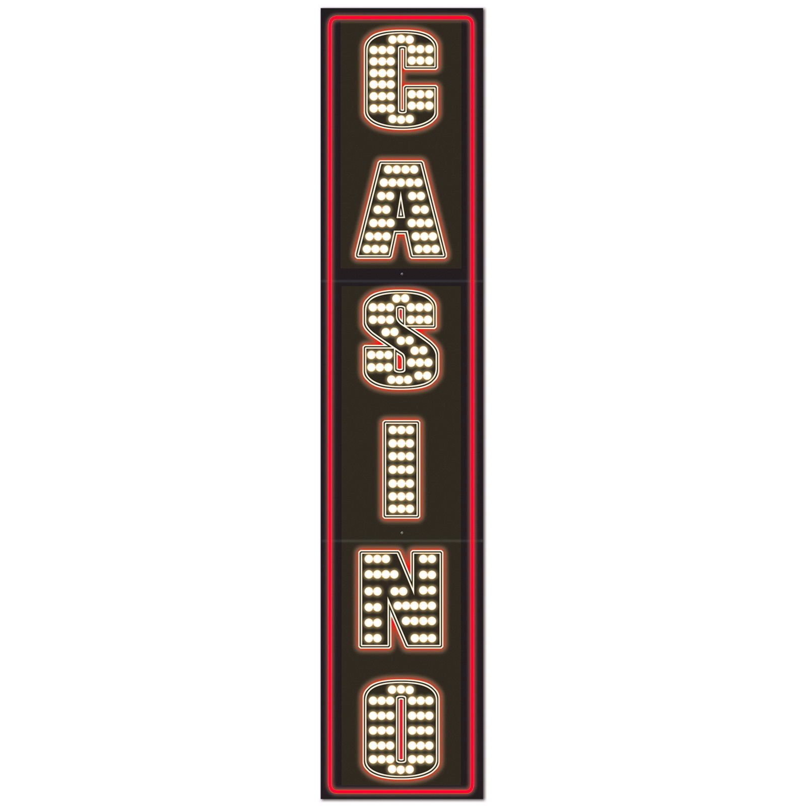 Casino Lightbulb Marquee Sign Jointed Cutout 