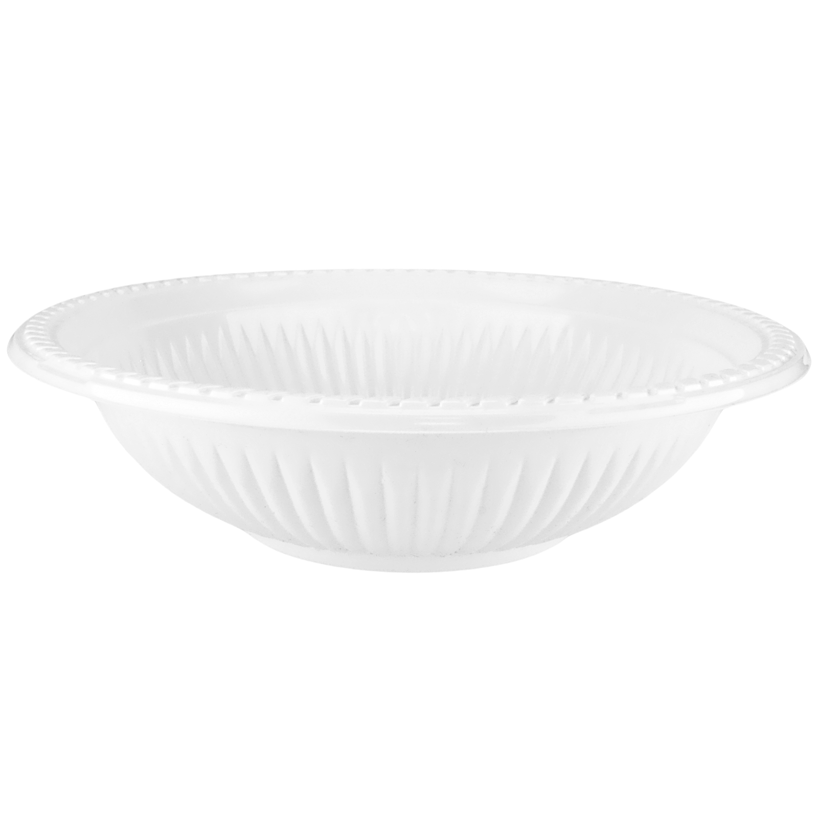 Everyday Living Reusable White Plastic Serving Bowls 25cm (Pack of 3)