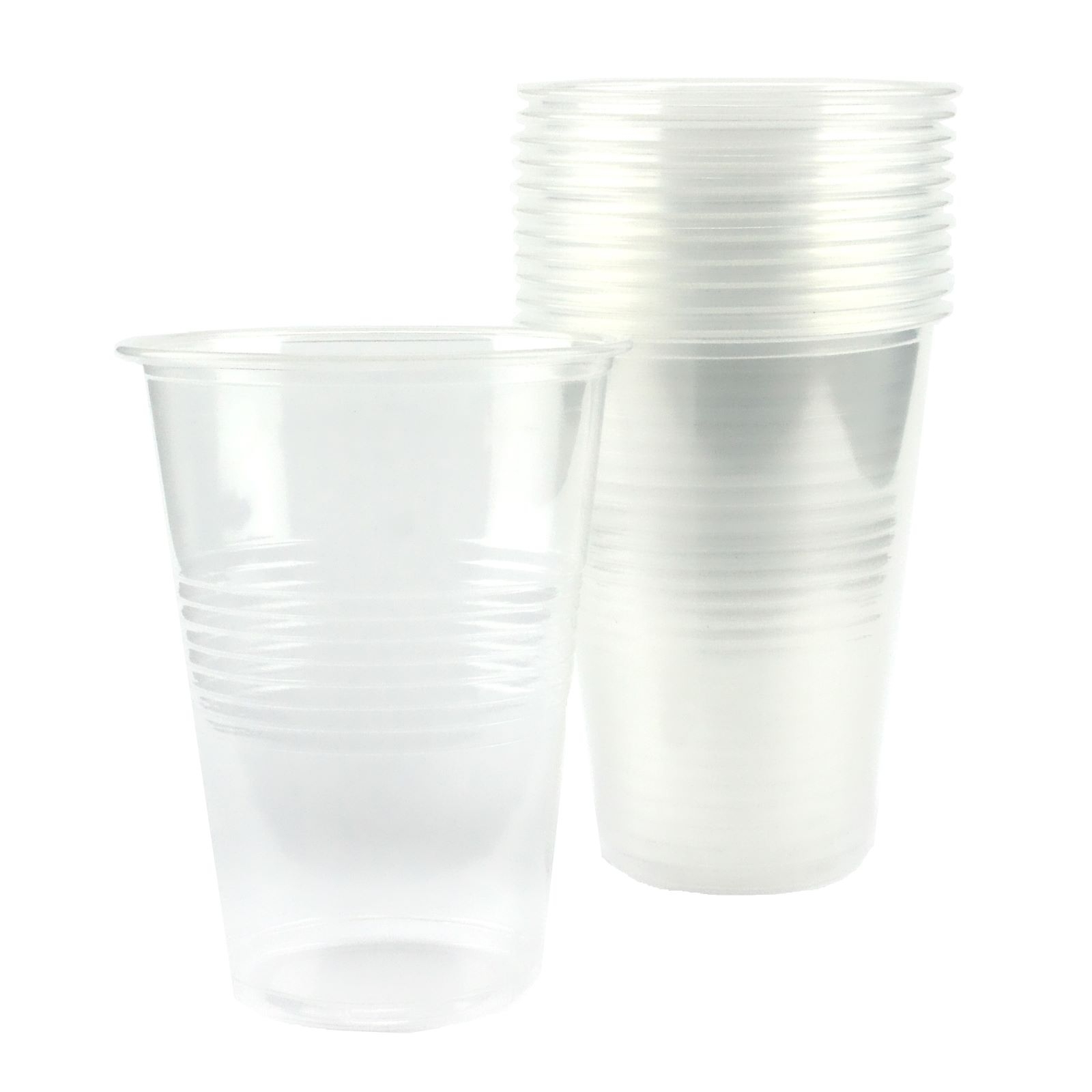 500ml Clear Plastic Cups (Pack of 12)