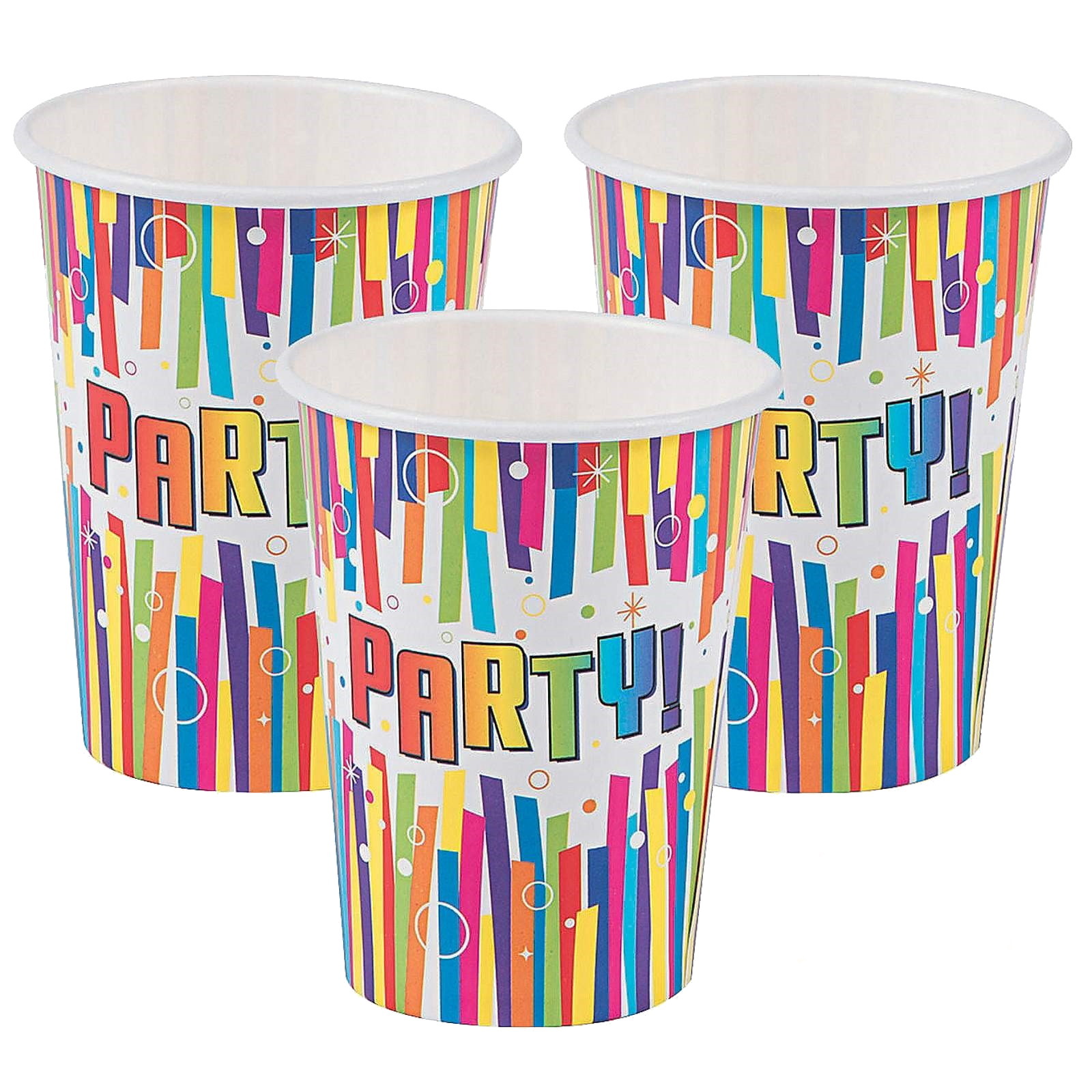 Bulk Bright Party Cups (Pack of 250)