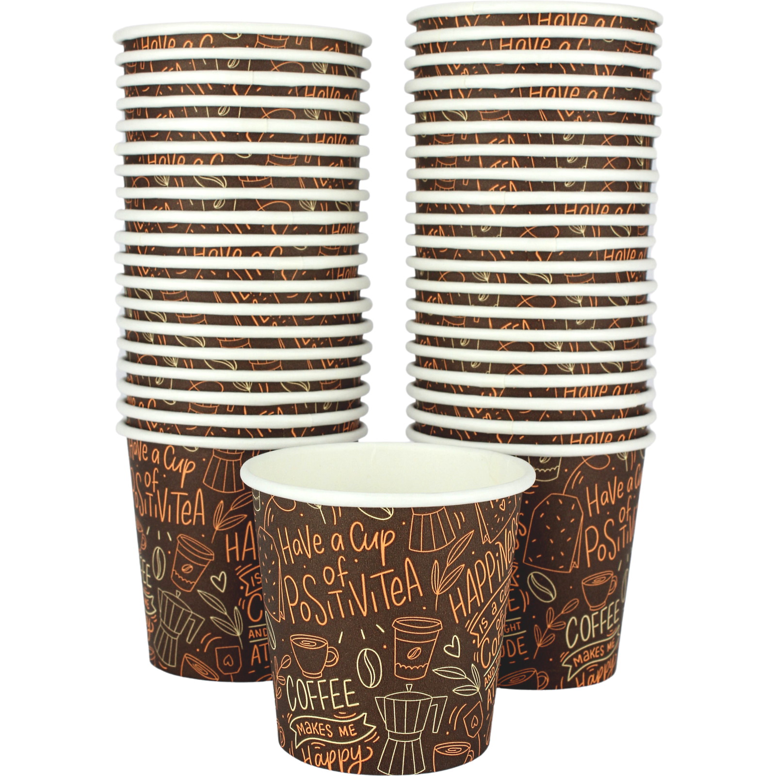 Cafe Single Wall Espresso Coffee Cups 100ml (Pack of 40)