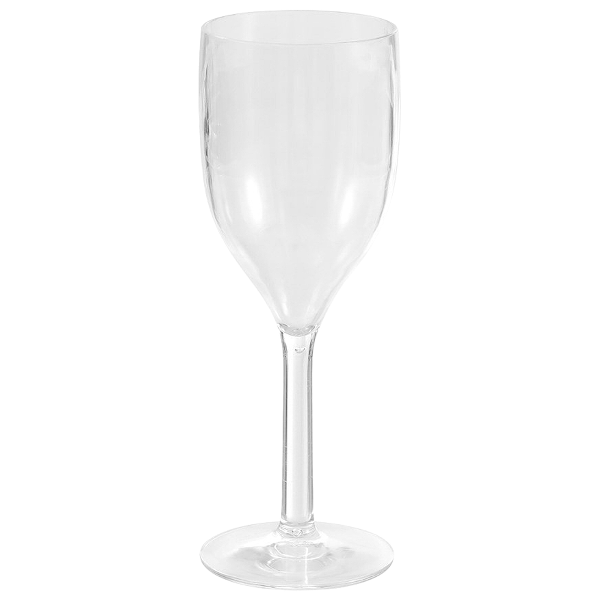 Clear Plastic Wine Glass 300ml