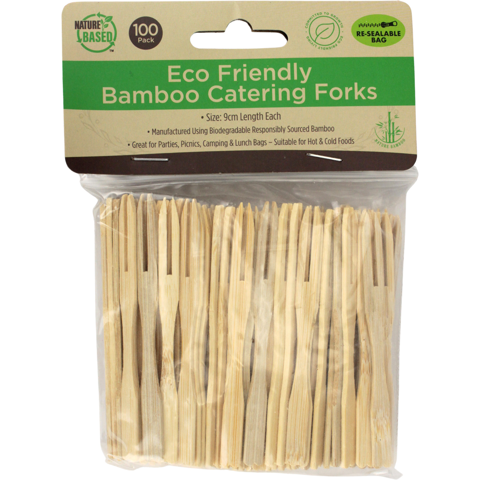 Bamboo Catering Forks (Pack of 100) 