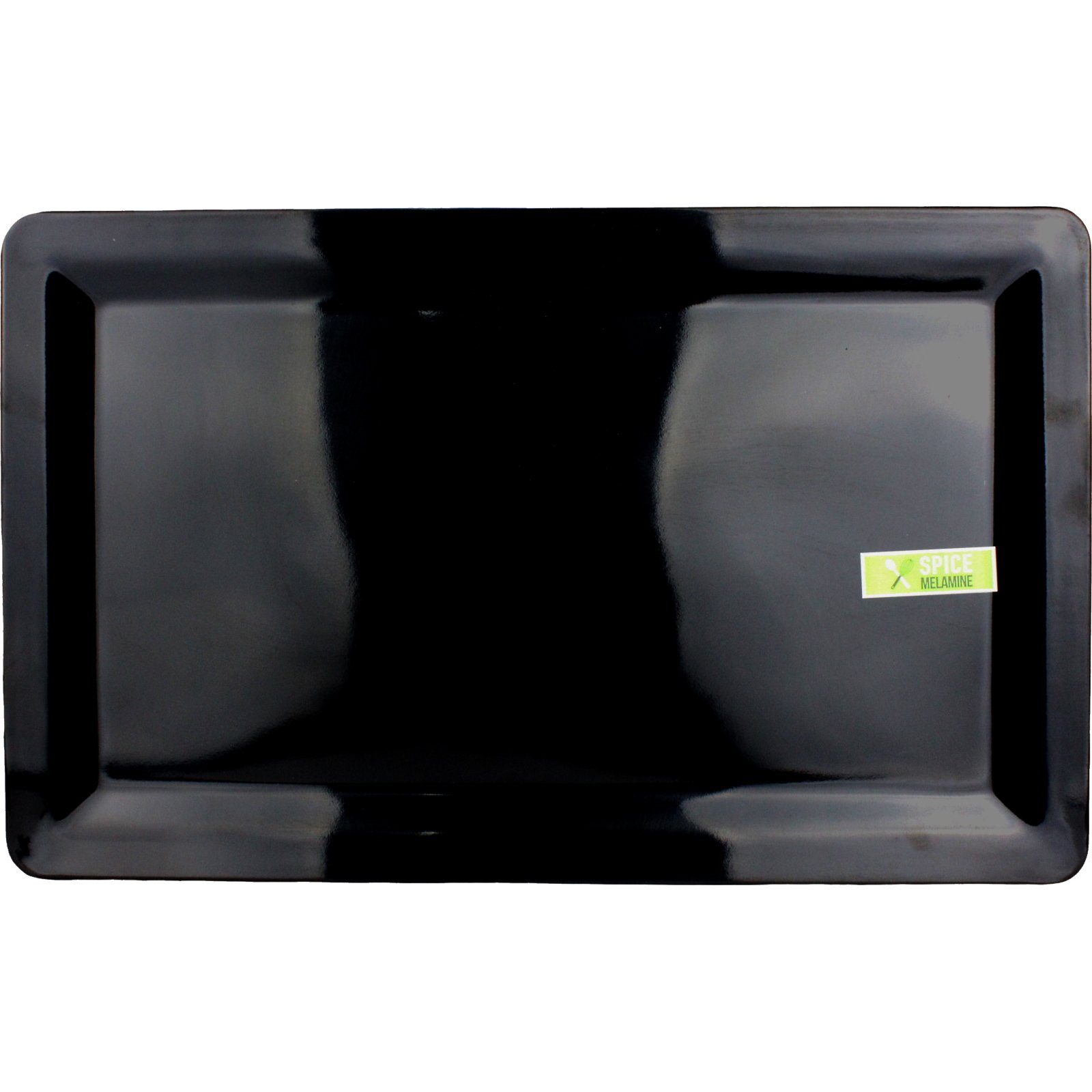 Black Rectangular Melamine Platter 48cm x 30cm