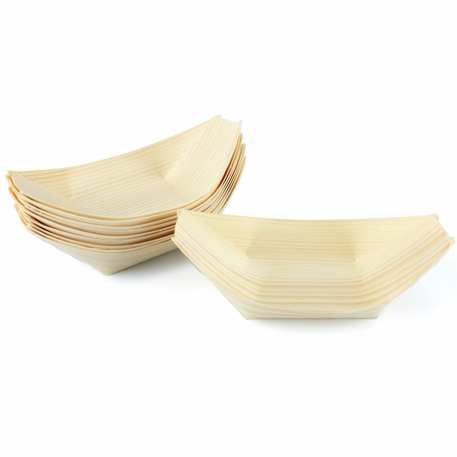 Small Wooden Boats (Pack of 12)