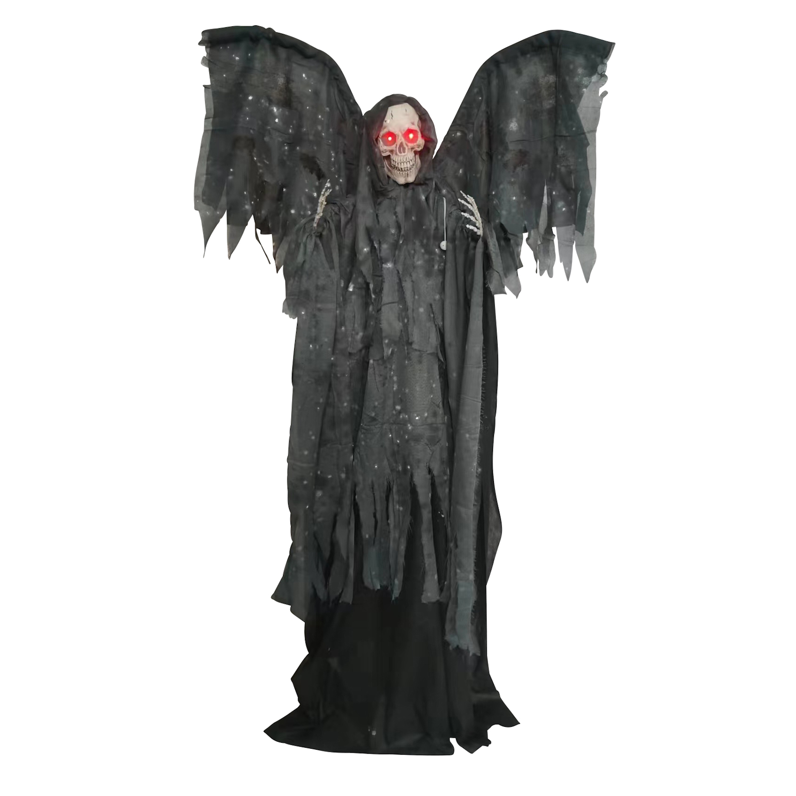 Animated Standing Reaper With Wings Decoration 1.95m