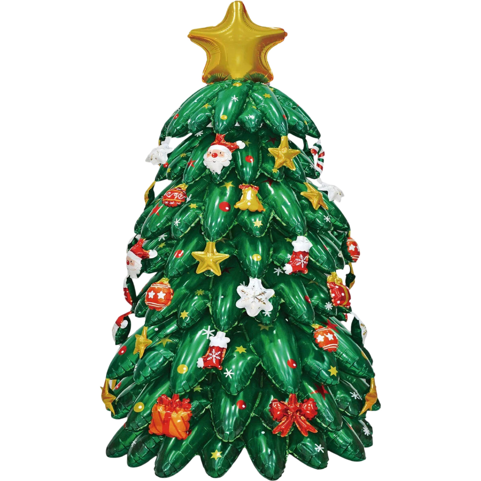 Standing Airz Christmas Tree Air Fill Foil Balloon 124cm
