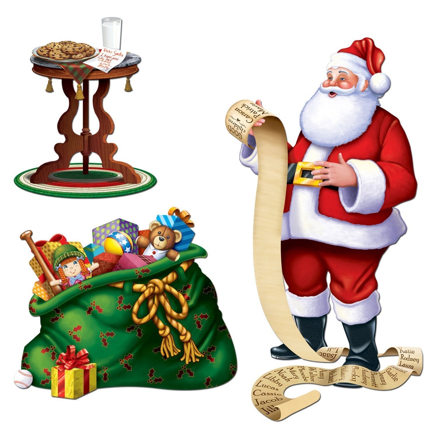 Santa Christmas Theme Scene Setter Props