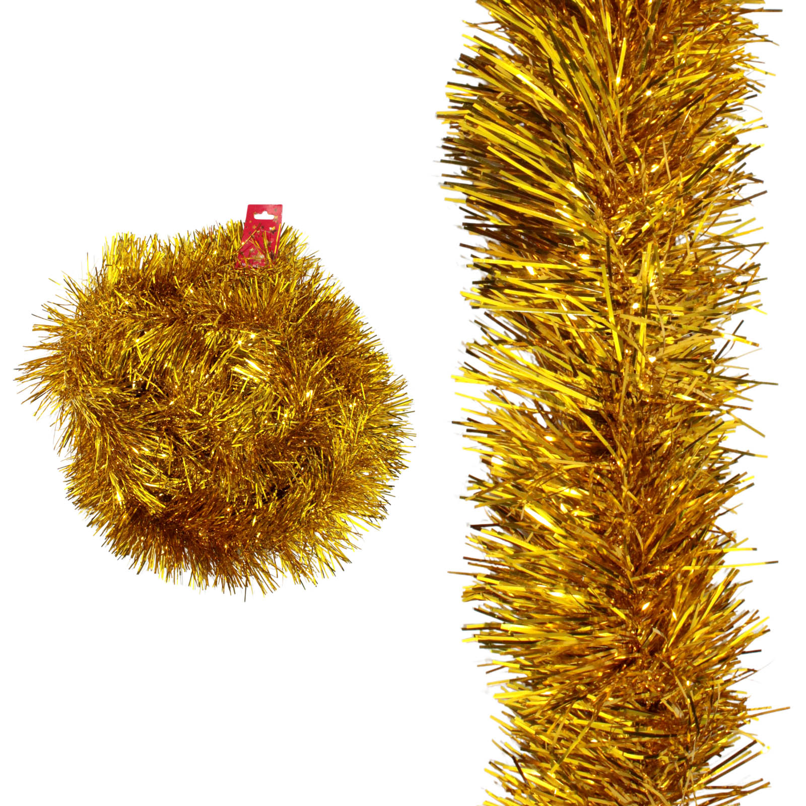 Gold Plush Christmas Tinsel (2m) 