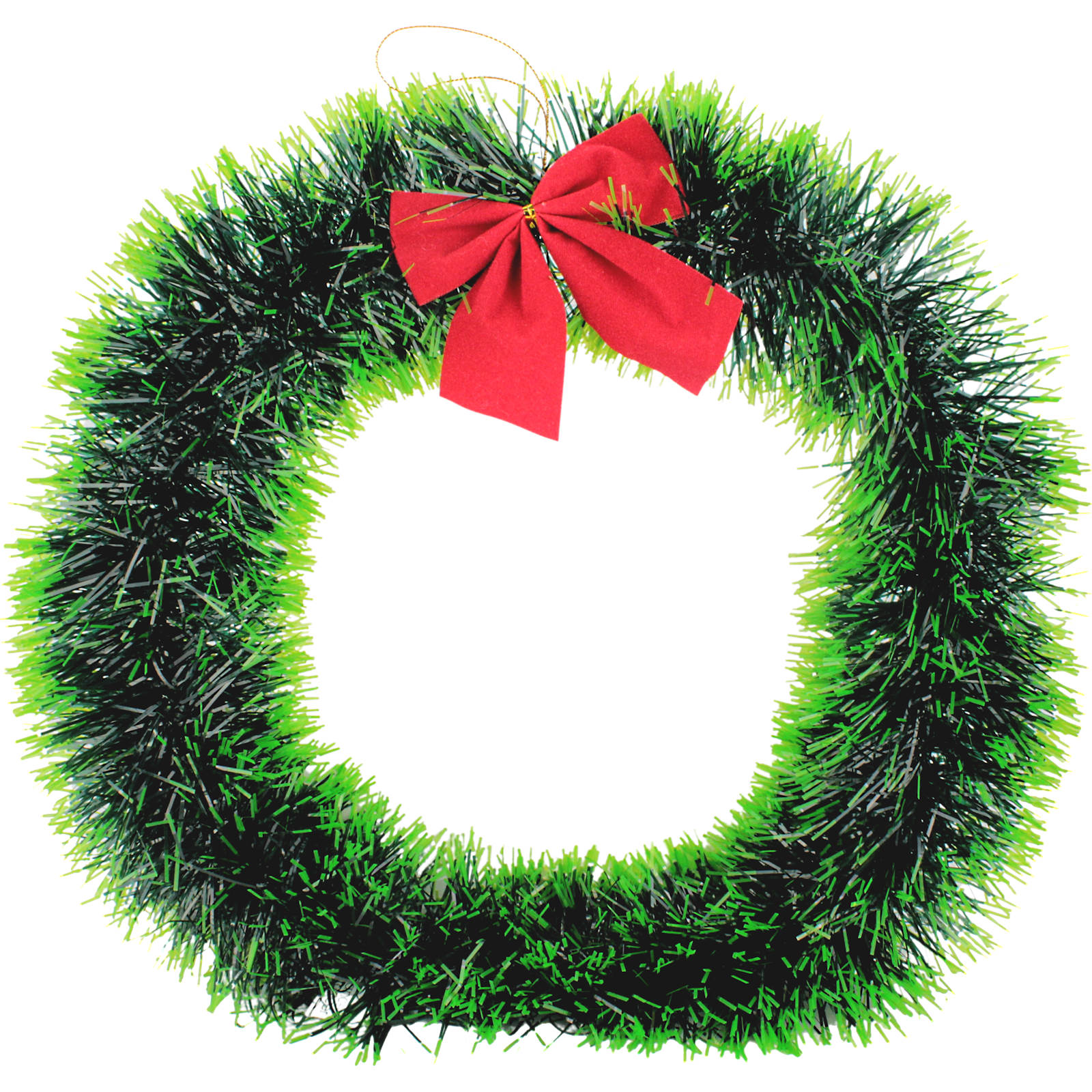 Traditional Christmas Wreath With Bow