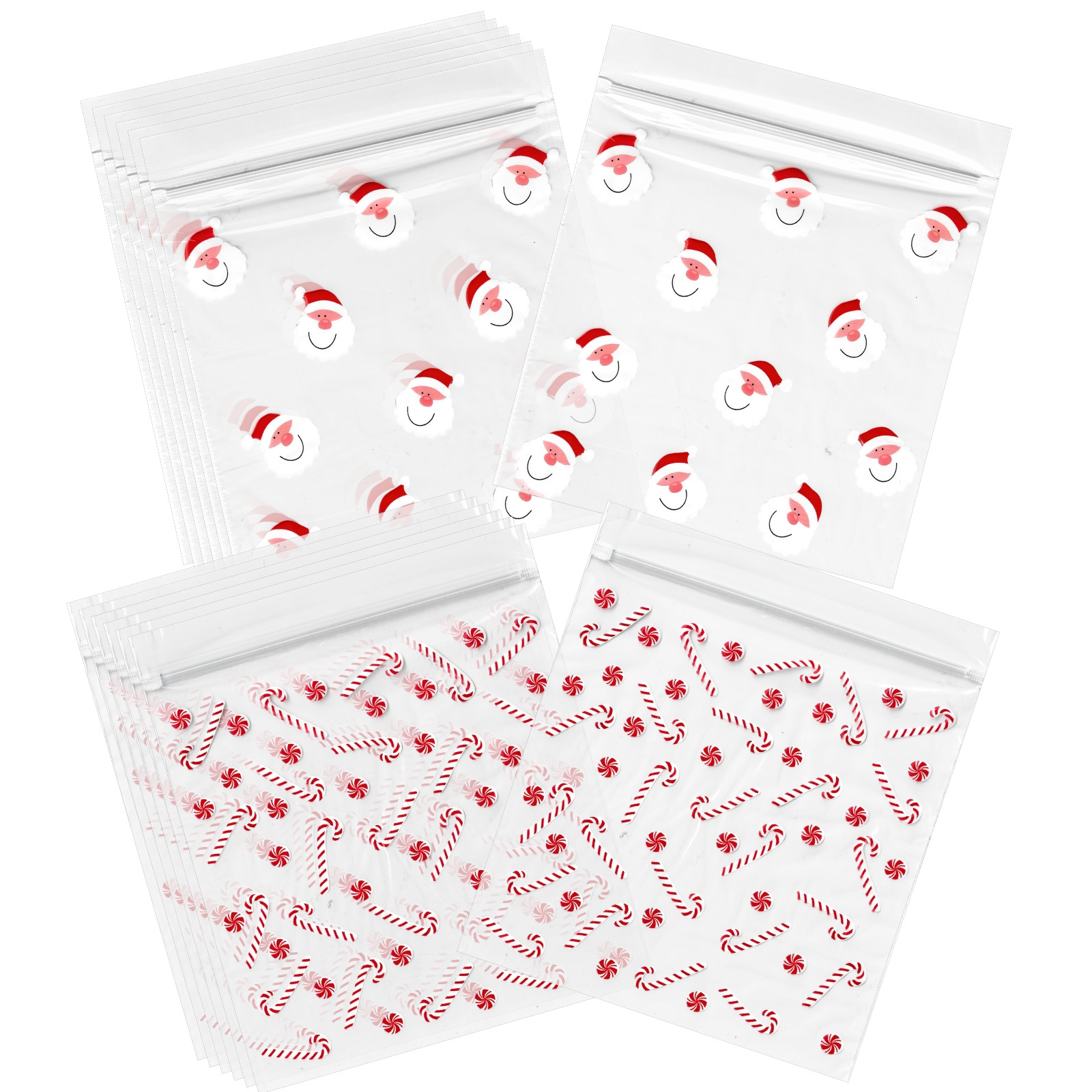 Pack of 24 Christmas Seal Lock Bags (1 Only)