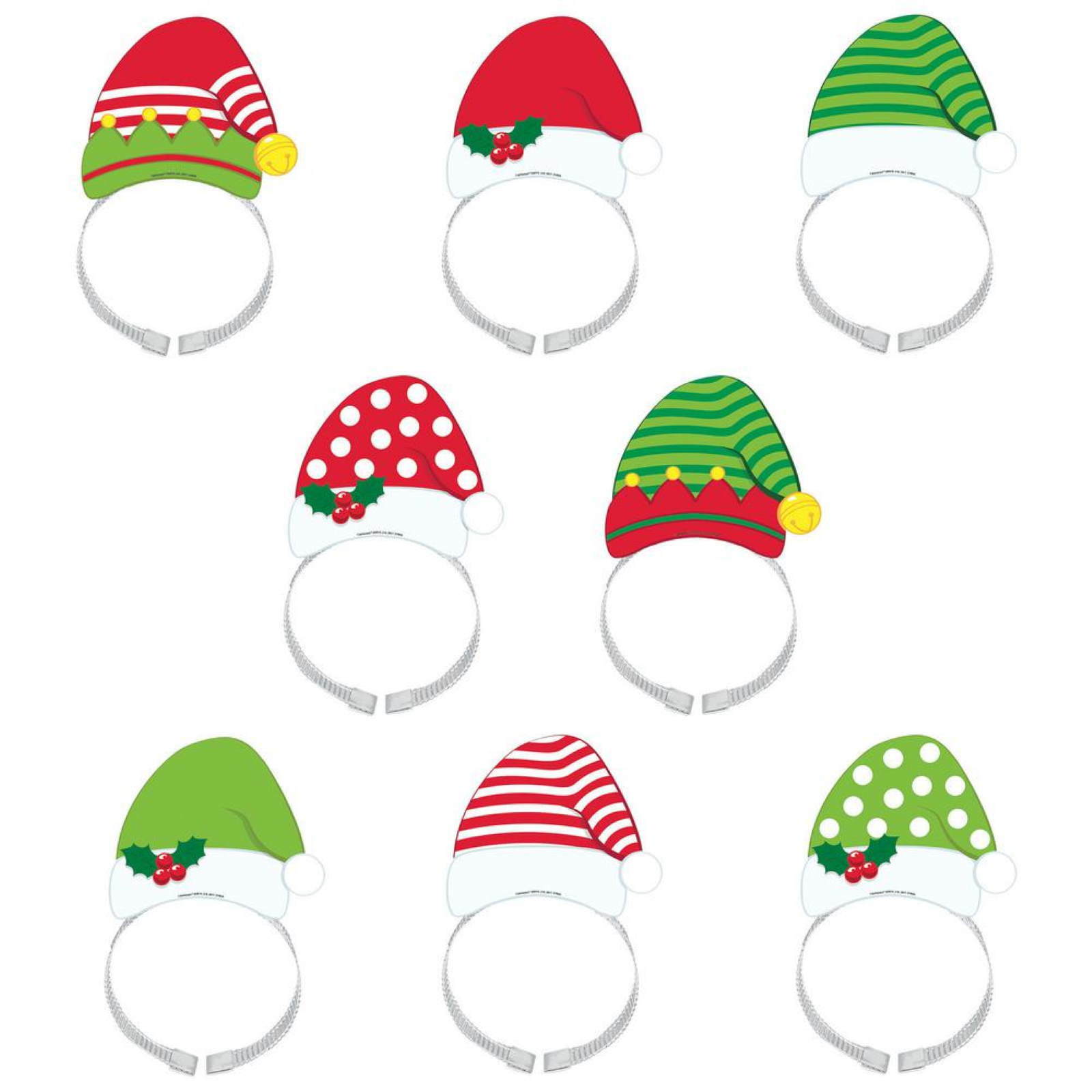 Santa and Elf Headbands (Pack of 8)