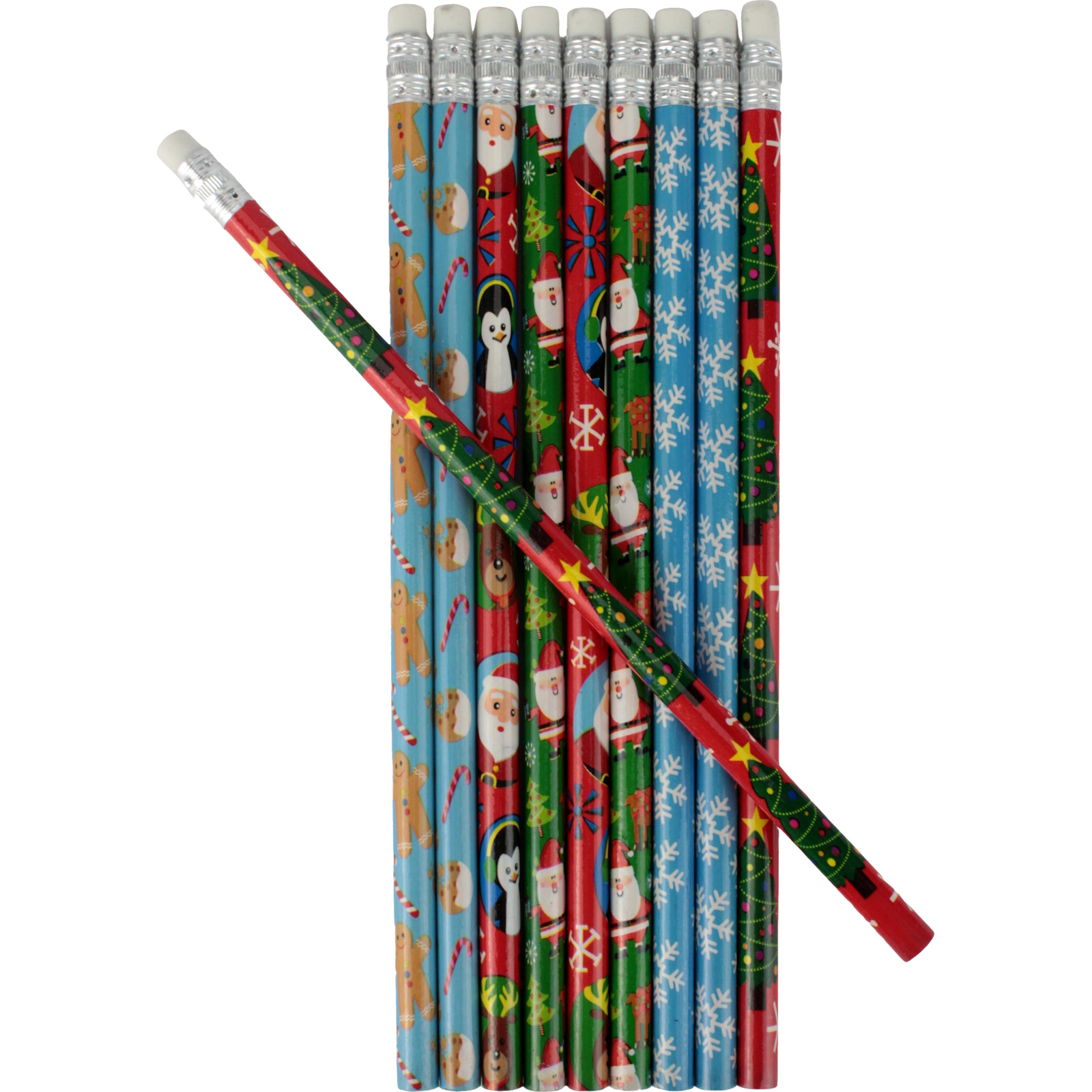 Festive Christmas Pencils (Pack of 10)