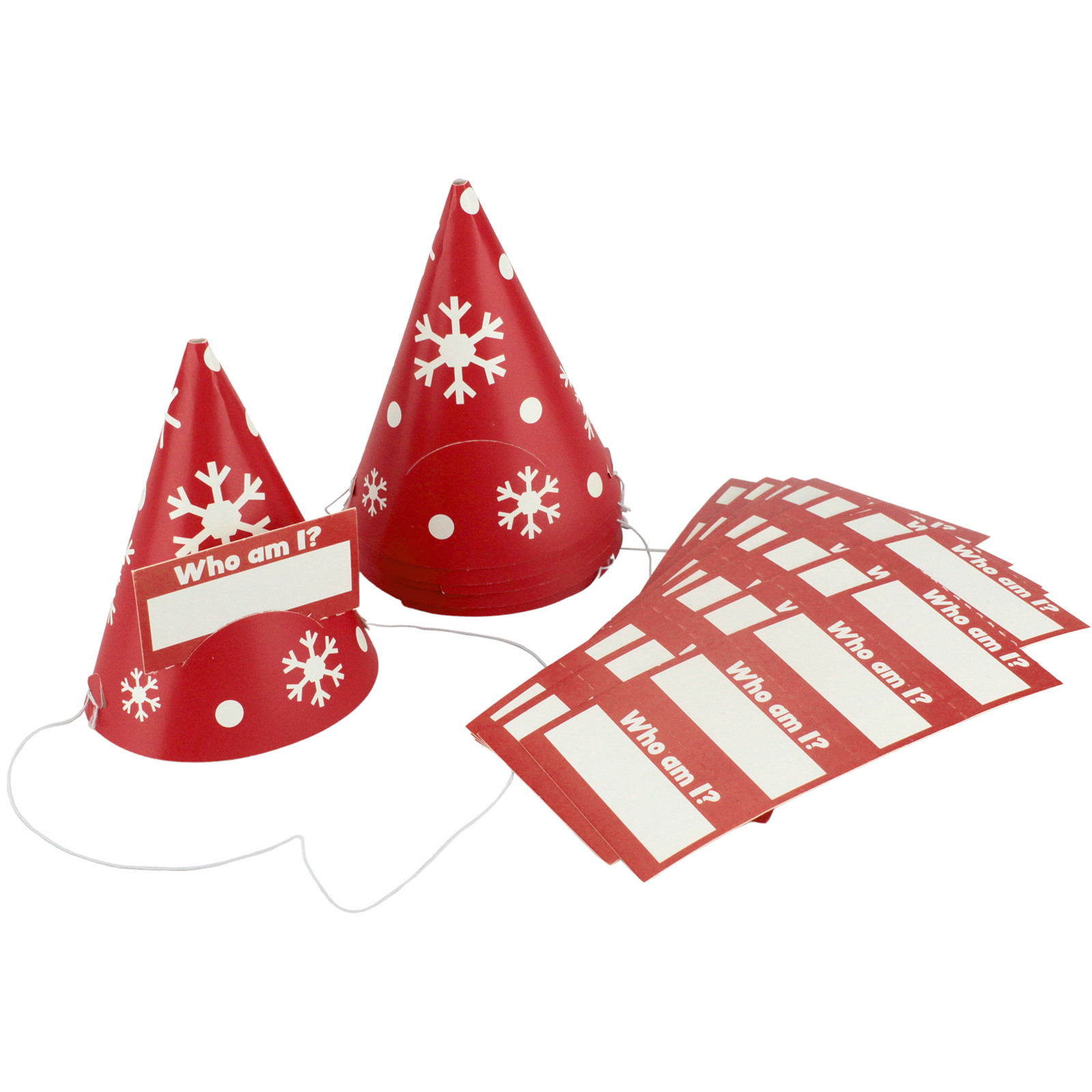 Christmas Who Am I ? Party Hat Game (Pack of 6)