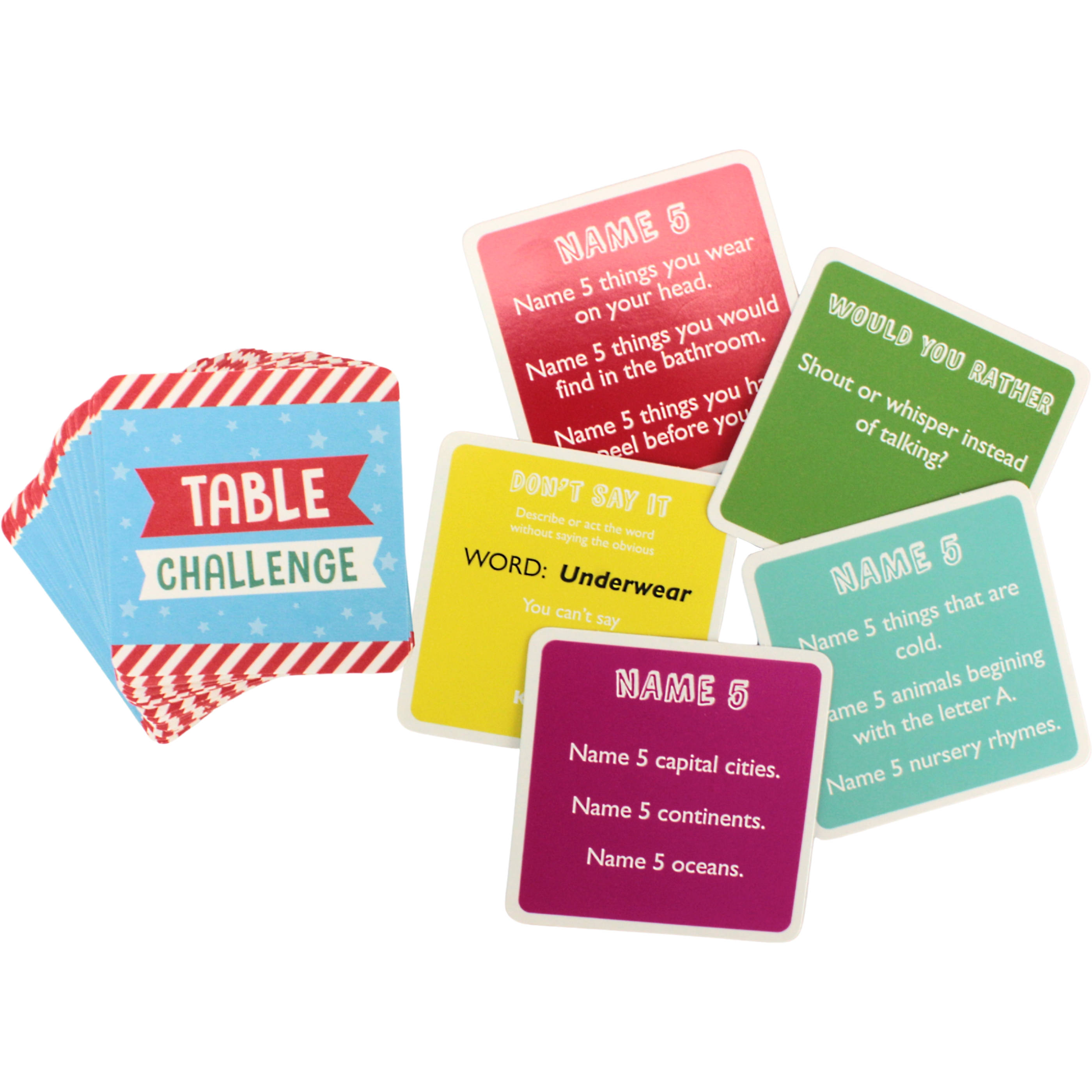 Christmas Party Games Table Challenge