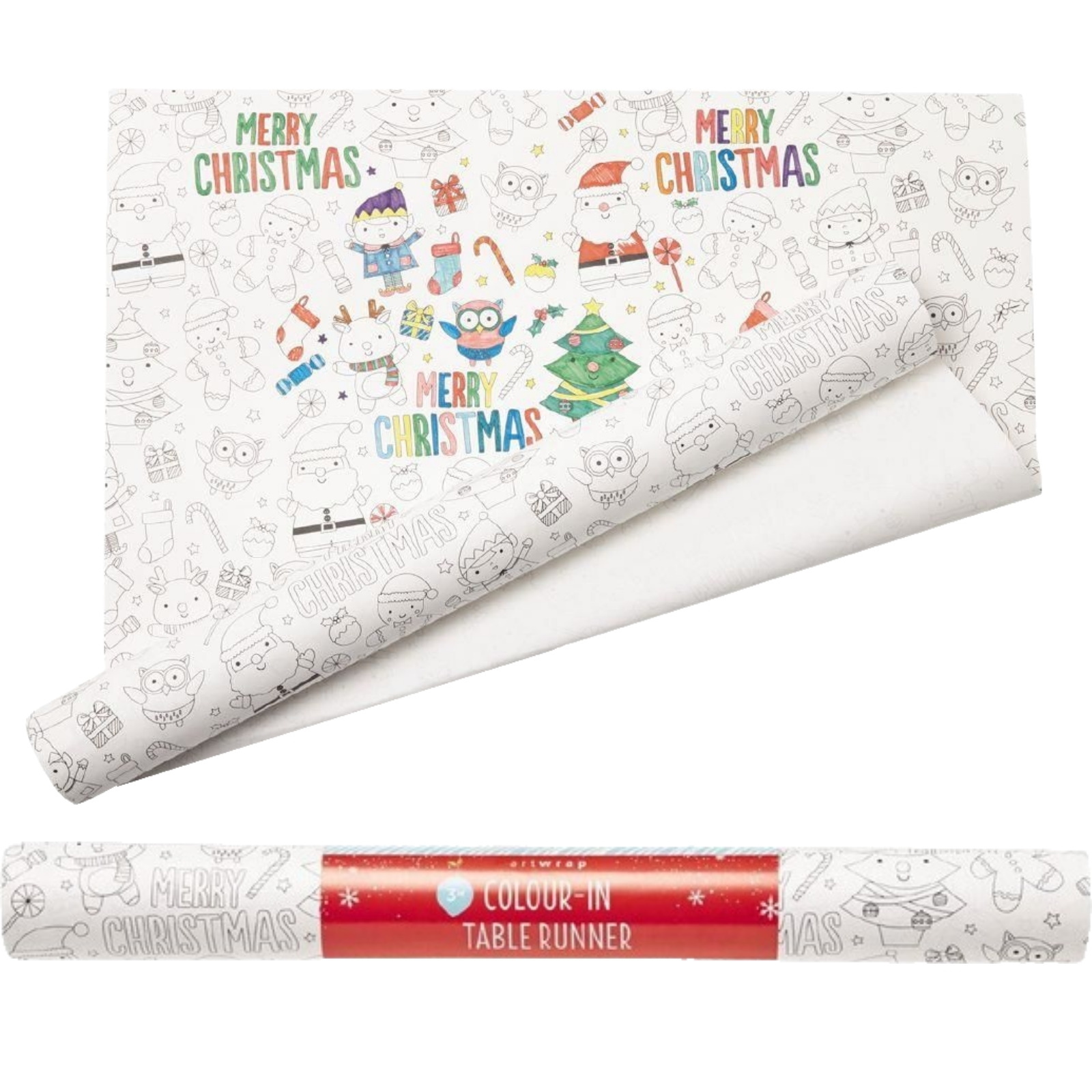 Christmas Colour In Paper Table Runner