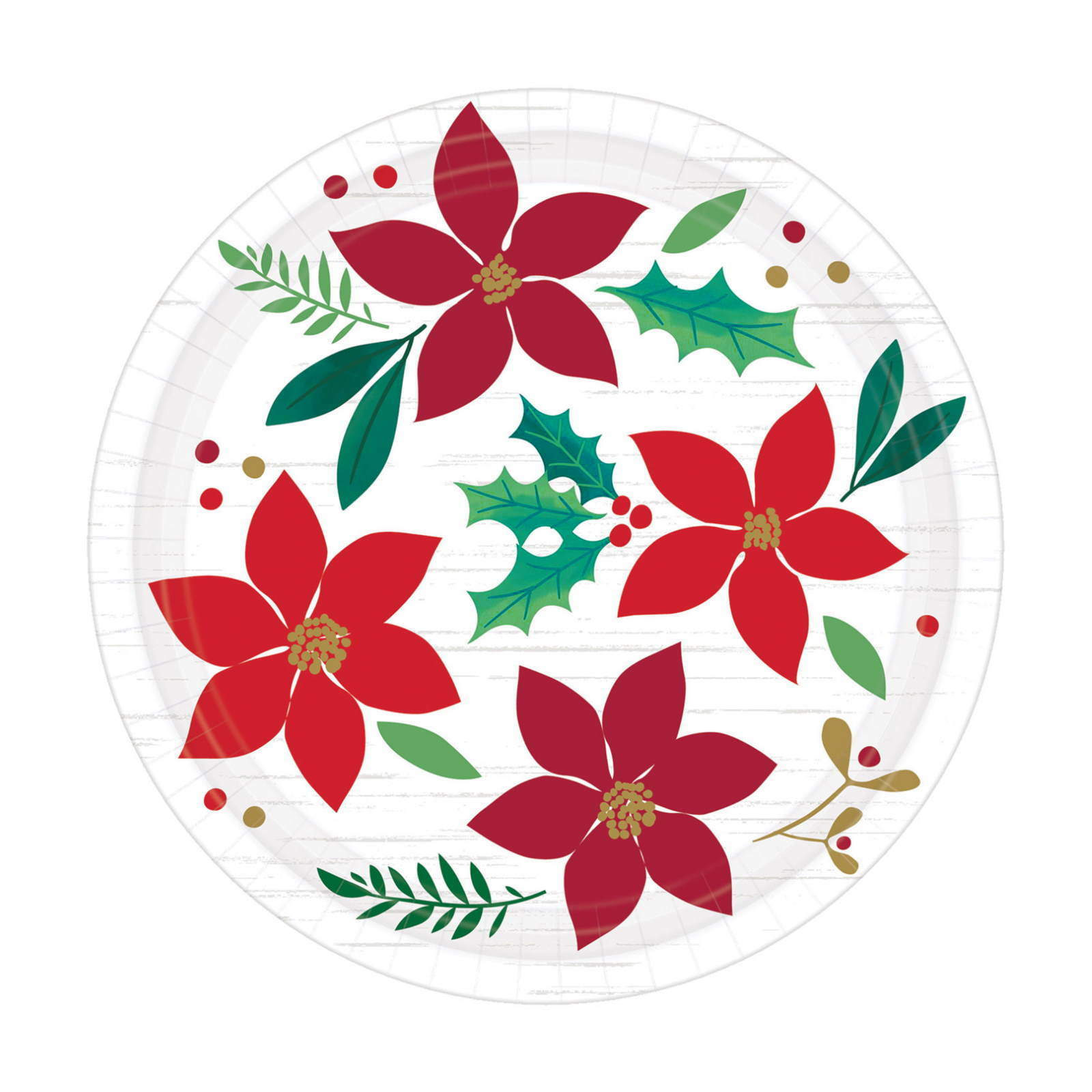Christmas Wishes Small Paper Plates (Pack of 8)