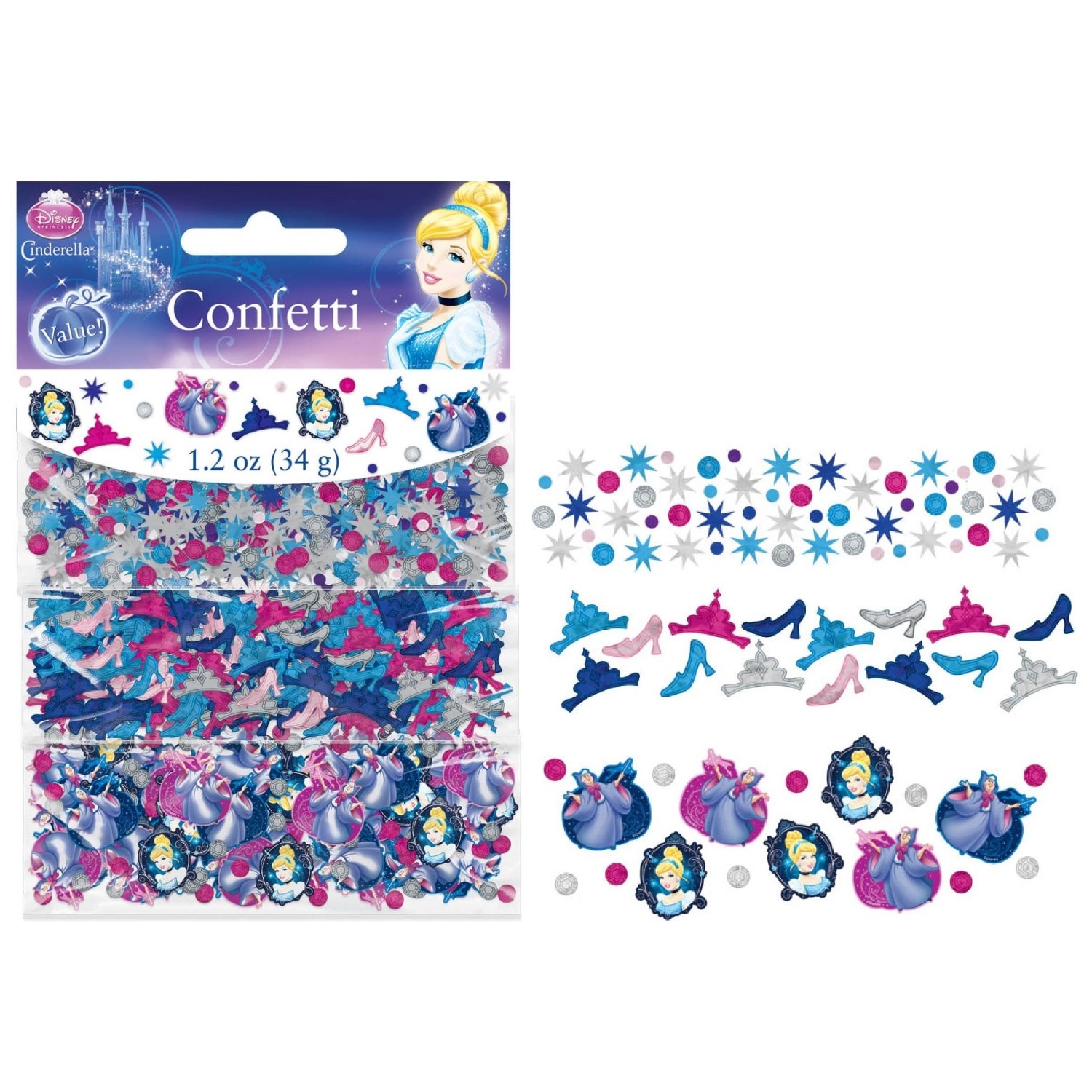 Amscan Gold Heart Table Scatters Confetti - 40 Pieces, 1.375" X 0.5" X 1"