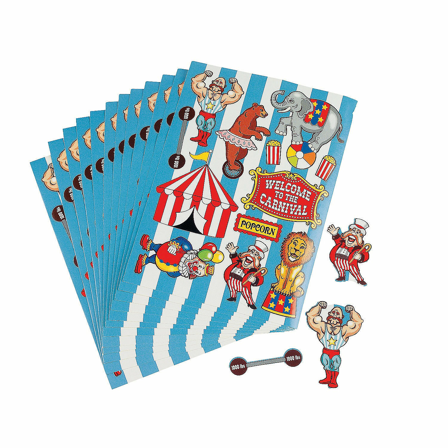 Circus Stickers (12 Sheets)