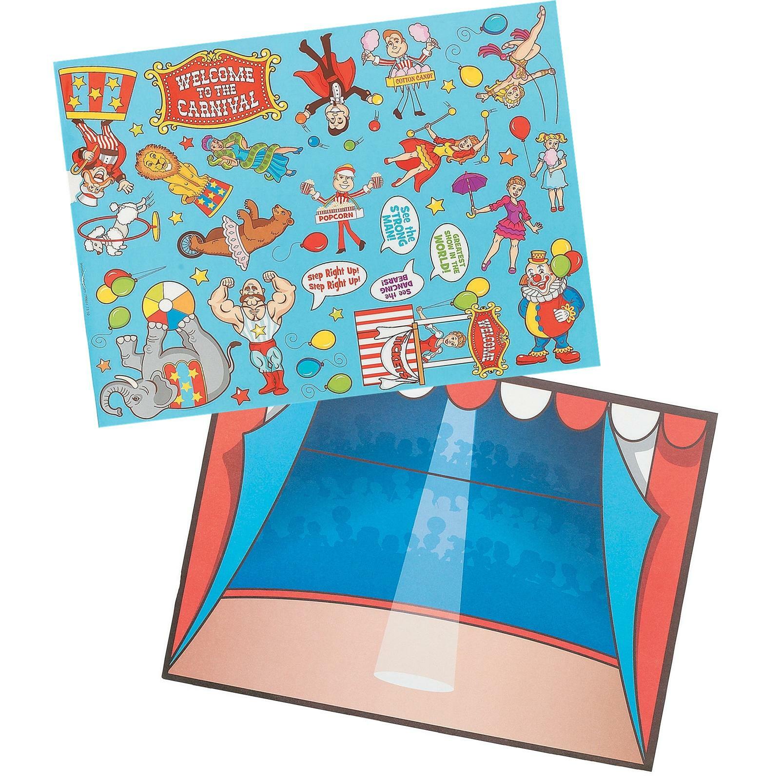 Circus Sticker Scenes (Set of 12)