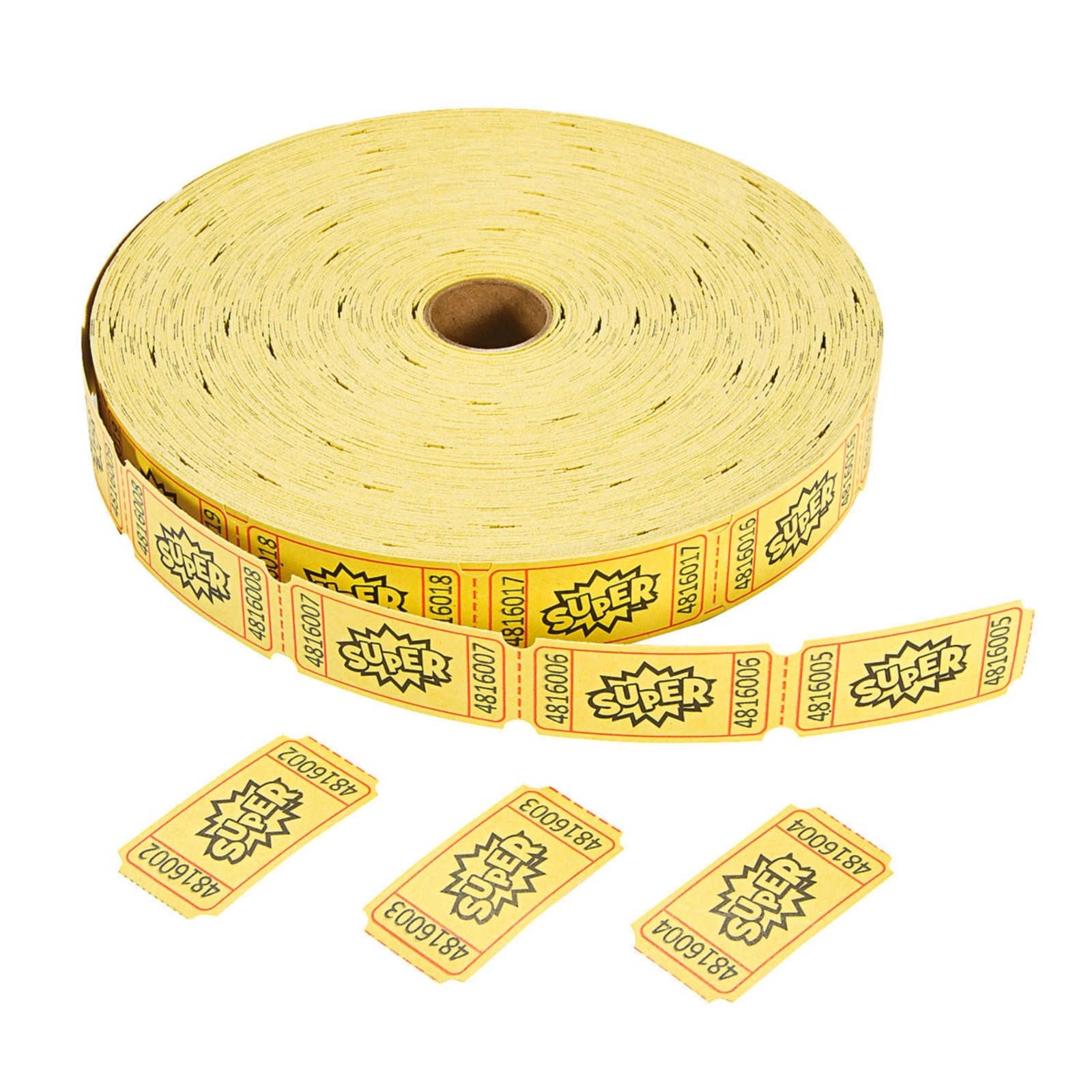 Super Ticket Roll Yellow (2000 Tickets)