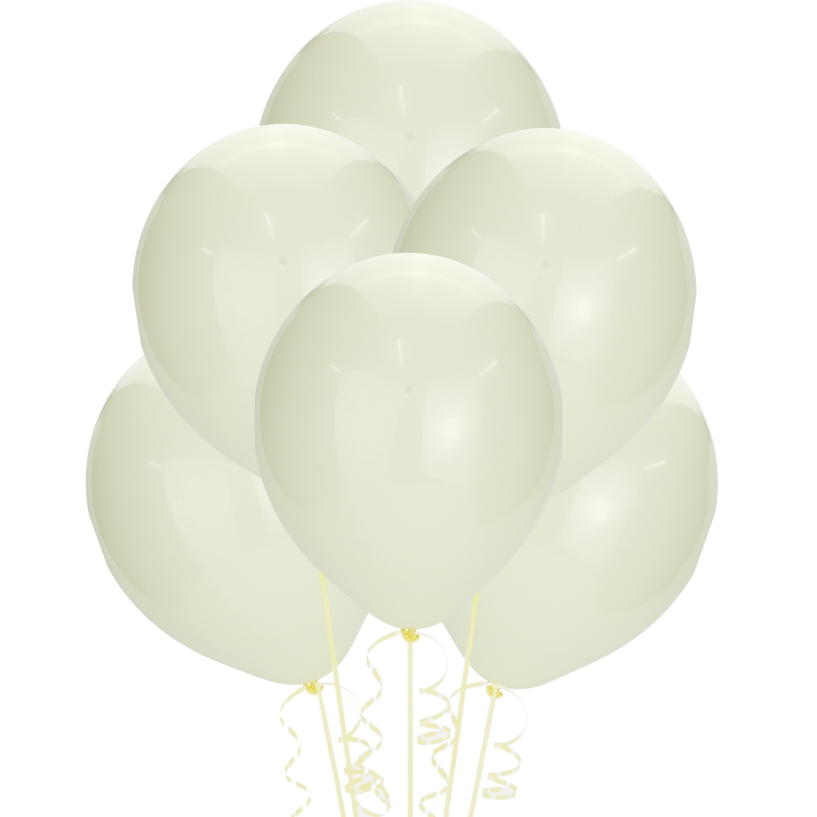 Light Yellow Macaron Latex Round Balloons 30cm (Pack of 25)