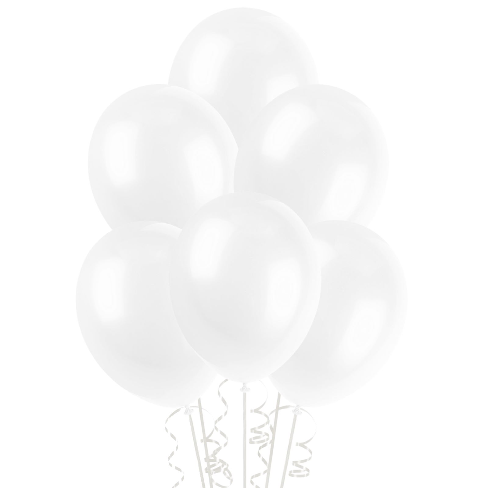 White Latex Balloons 30cm Round (Pack of 50) 