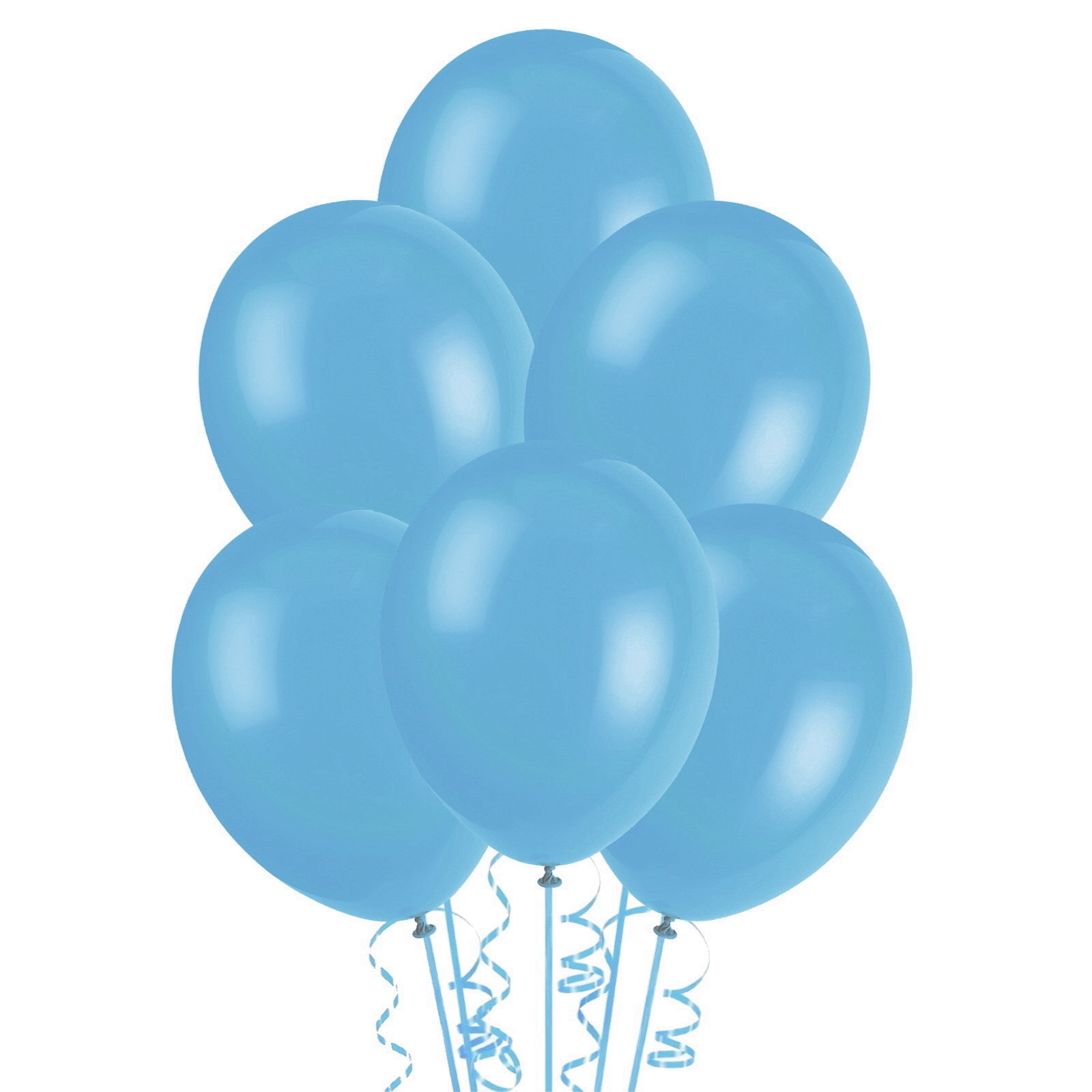 Sky Blue Pearl Latex Balloons 30cm (Pack of 50)