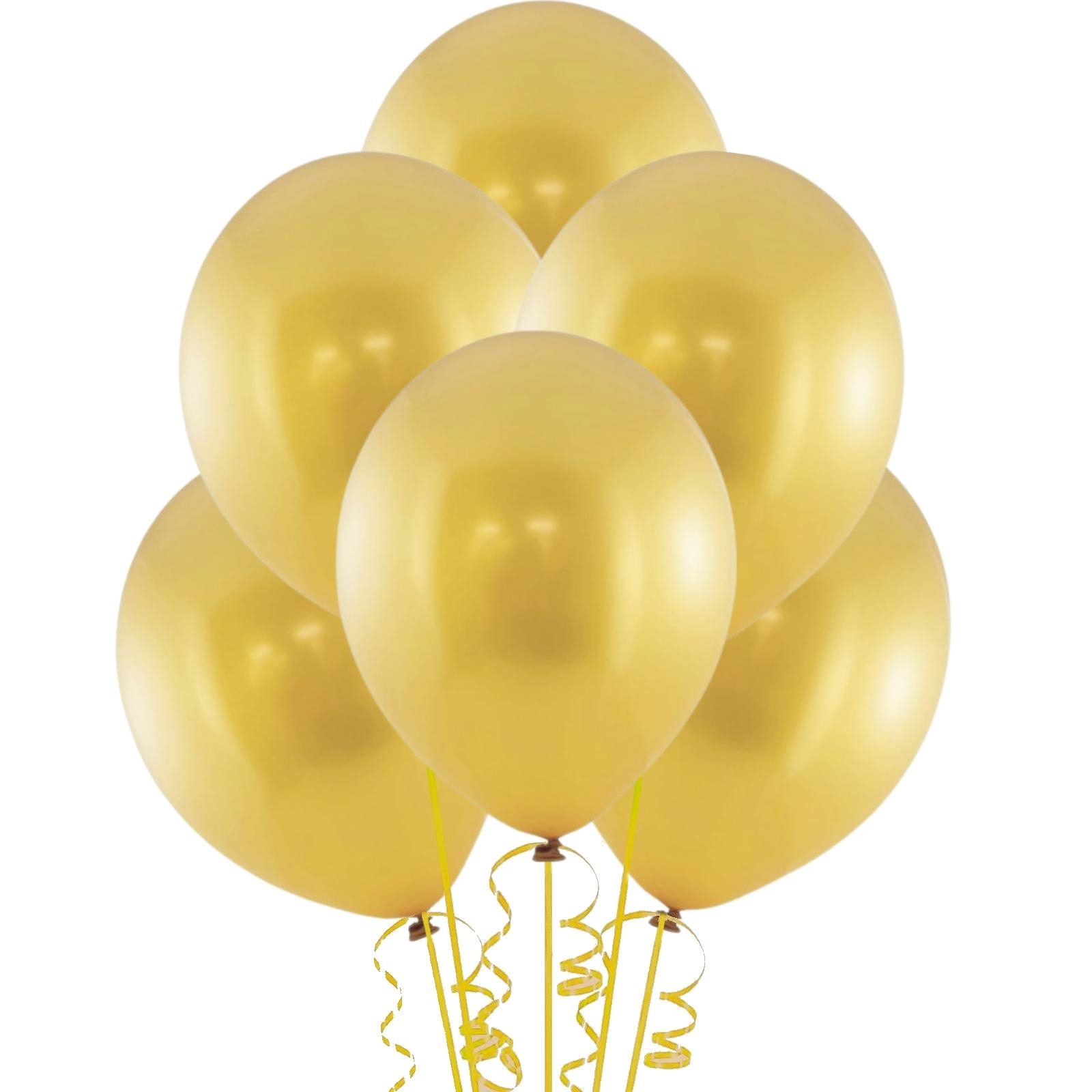Gold Metallic Latex Balloons 30cm (Pack of 25)