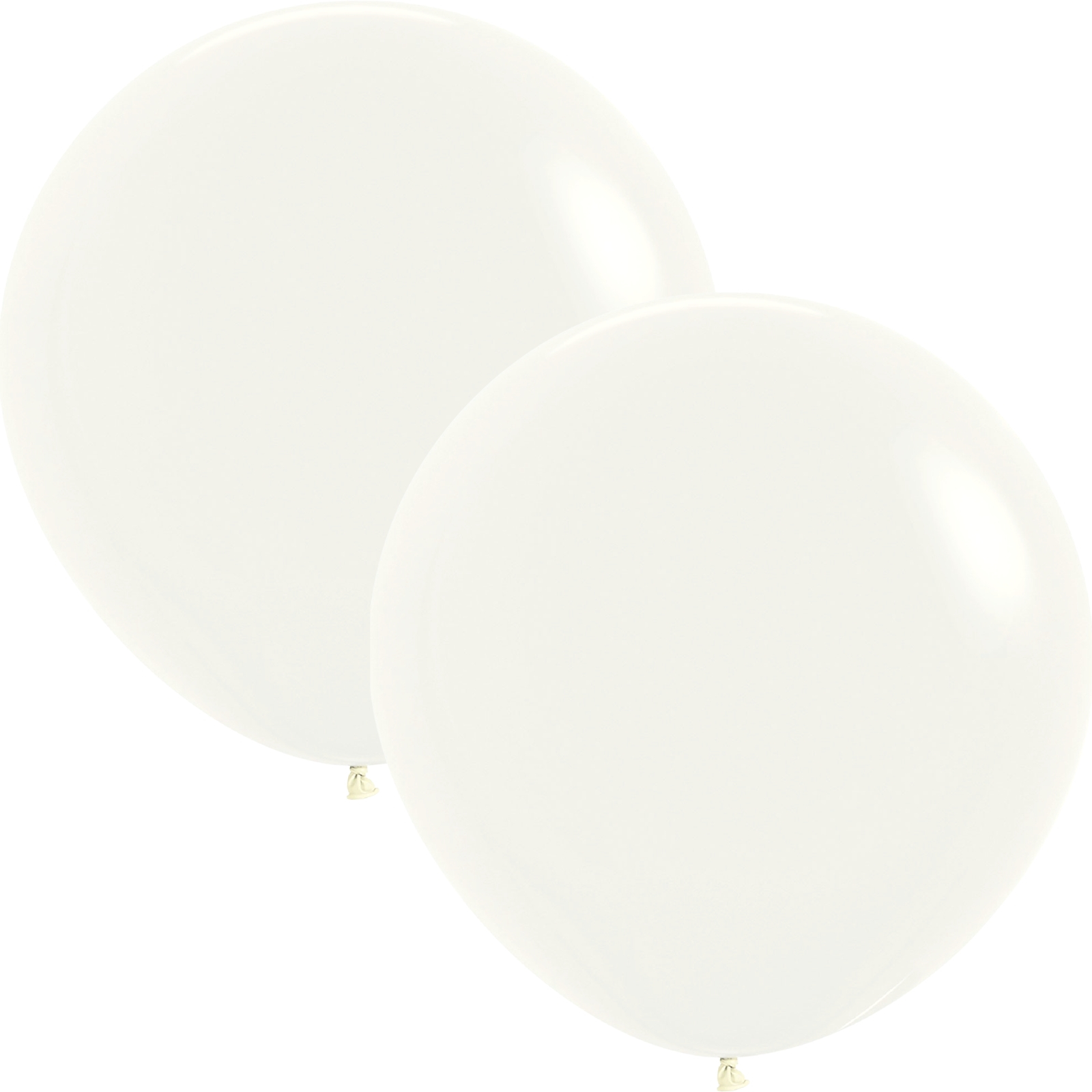 Five Star Jumbo 60cm Matte White Balloon Round (Pack of 2)