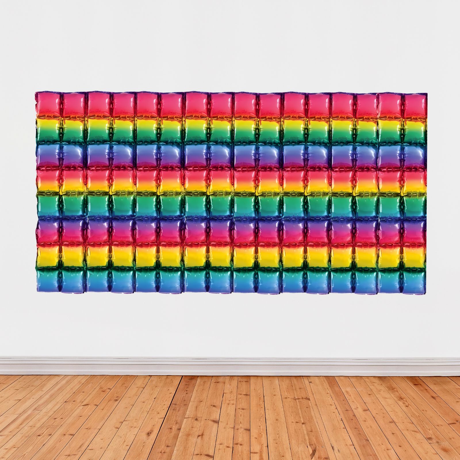 Rainbow Foil Balloon Backdrop Air Fill (Pack of 2) 
