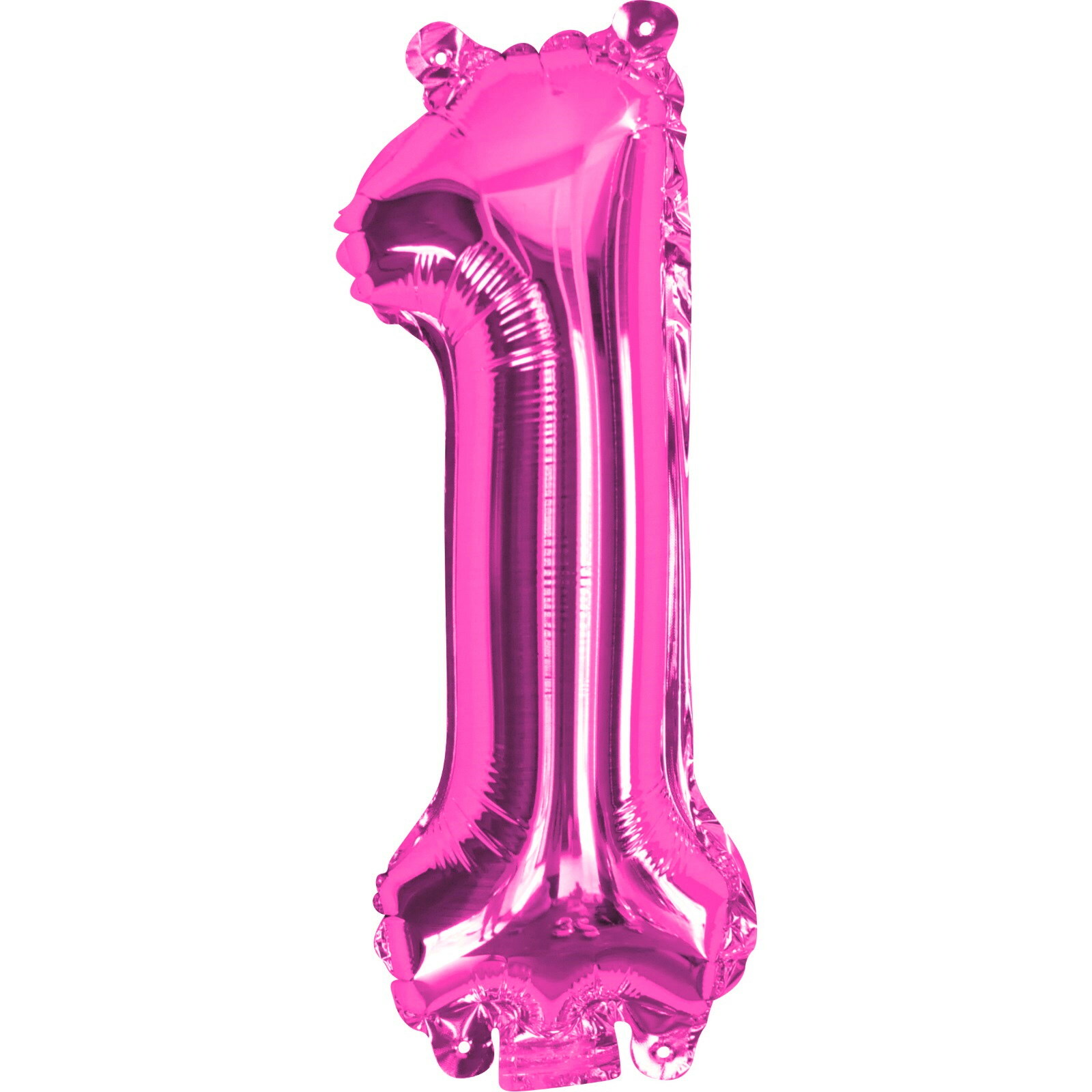 Pink Number 1 Foil Air Fill Balloon 35cm