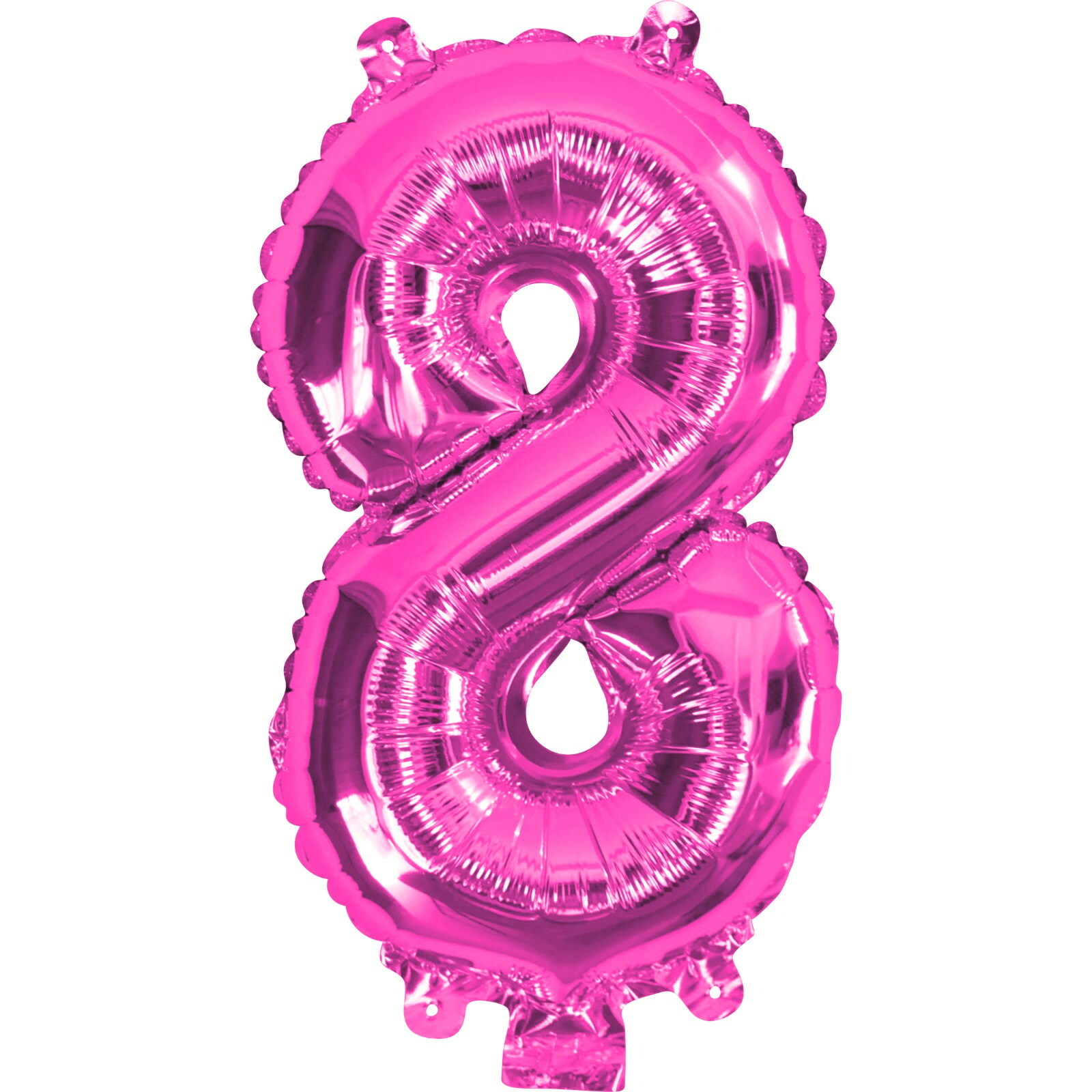 Pink Number 8 Foil Air Fill Balloon 35cm