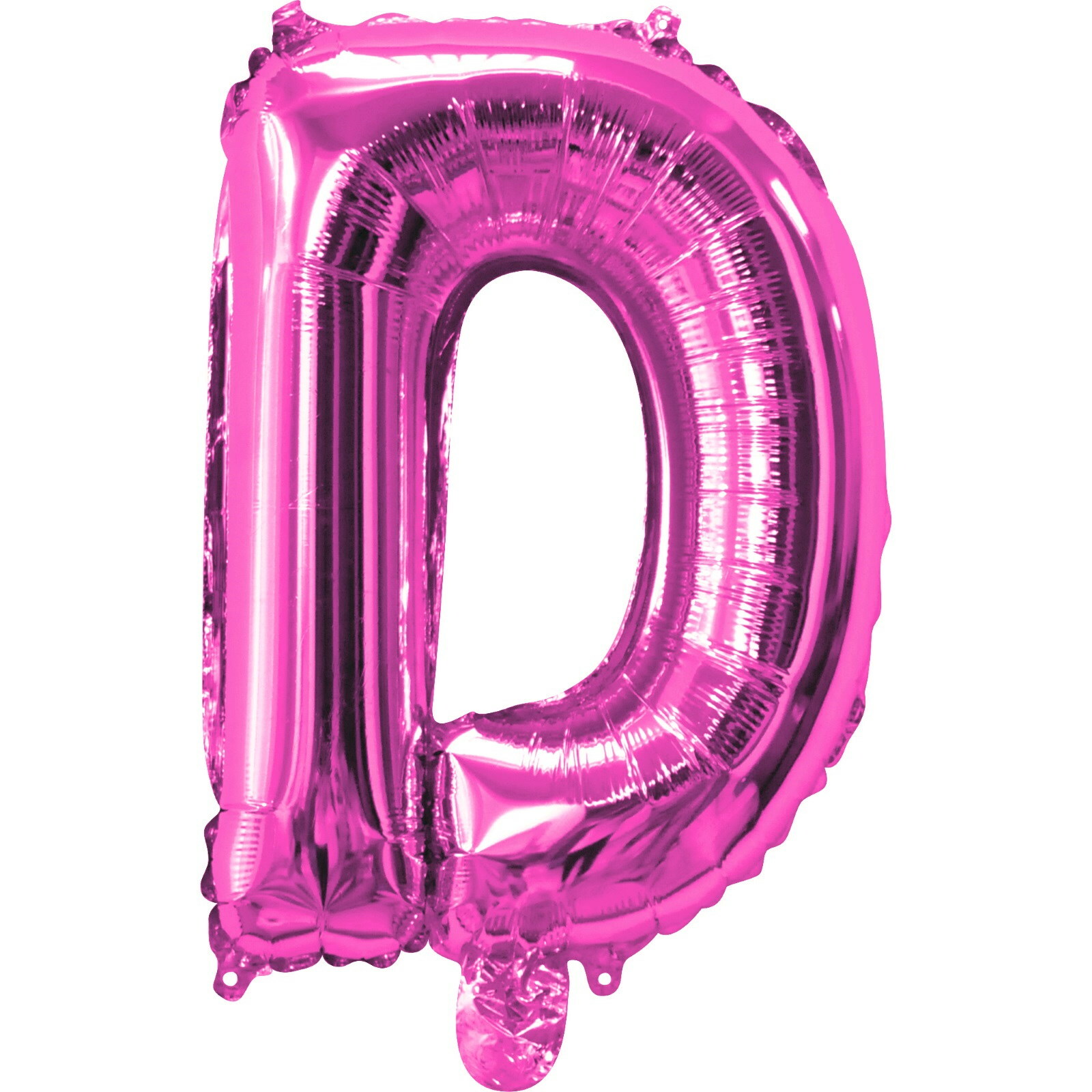 Pink Letter D Foil Air Fill Balloon 35cm