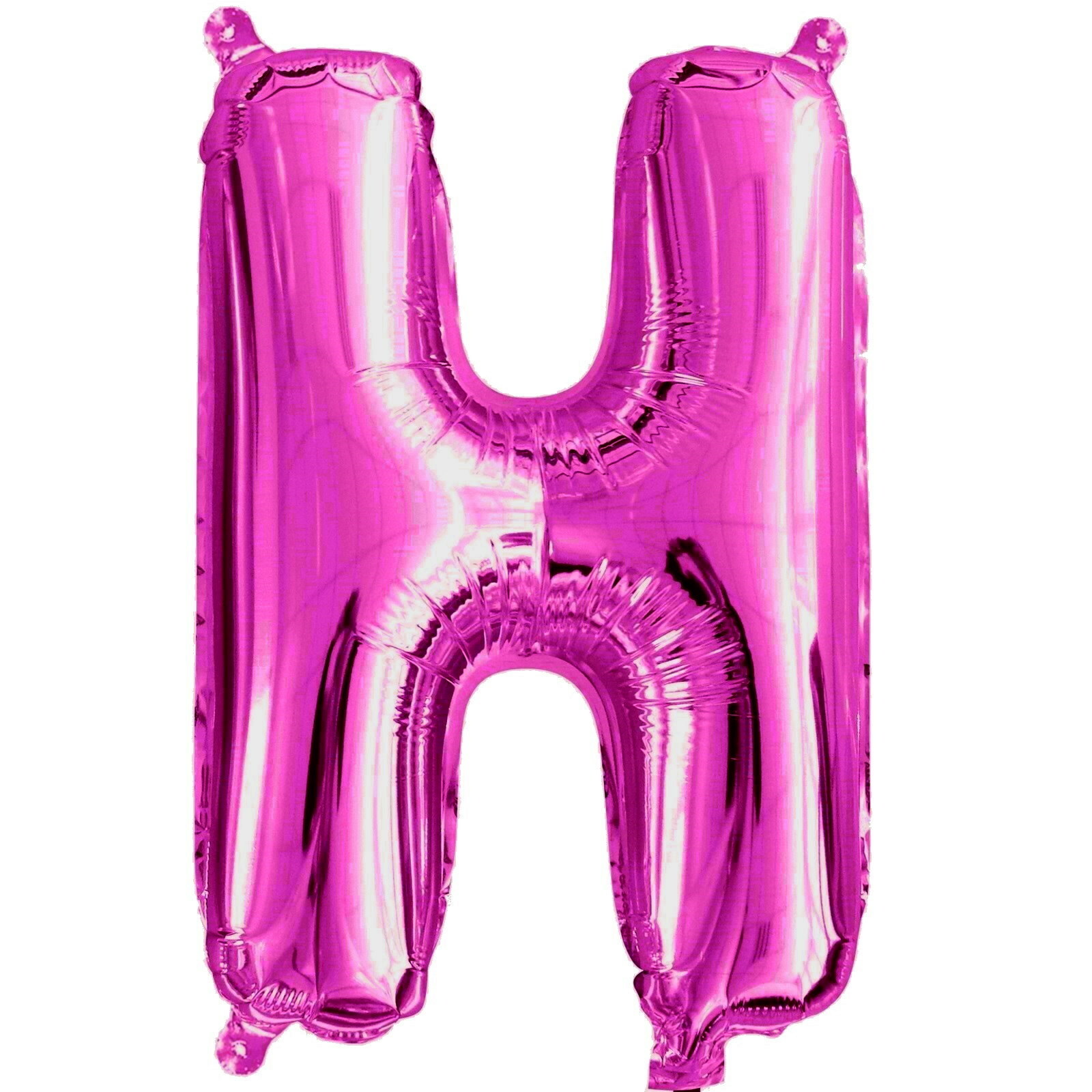Pink Letter H Foil Air Fill Balloon 35cm