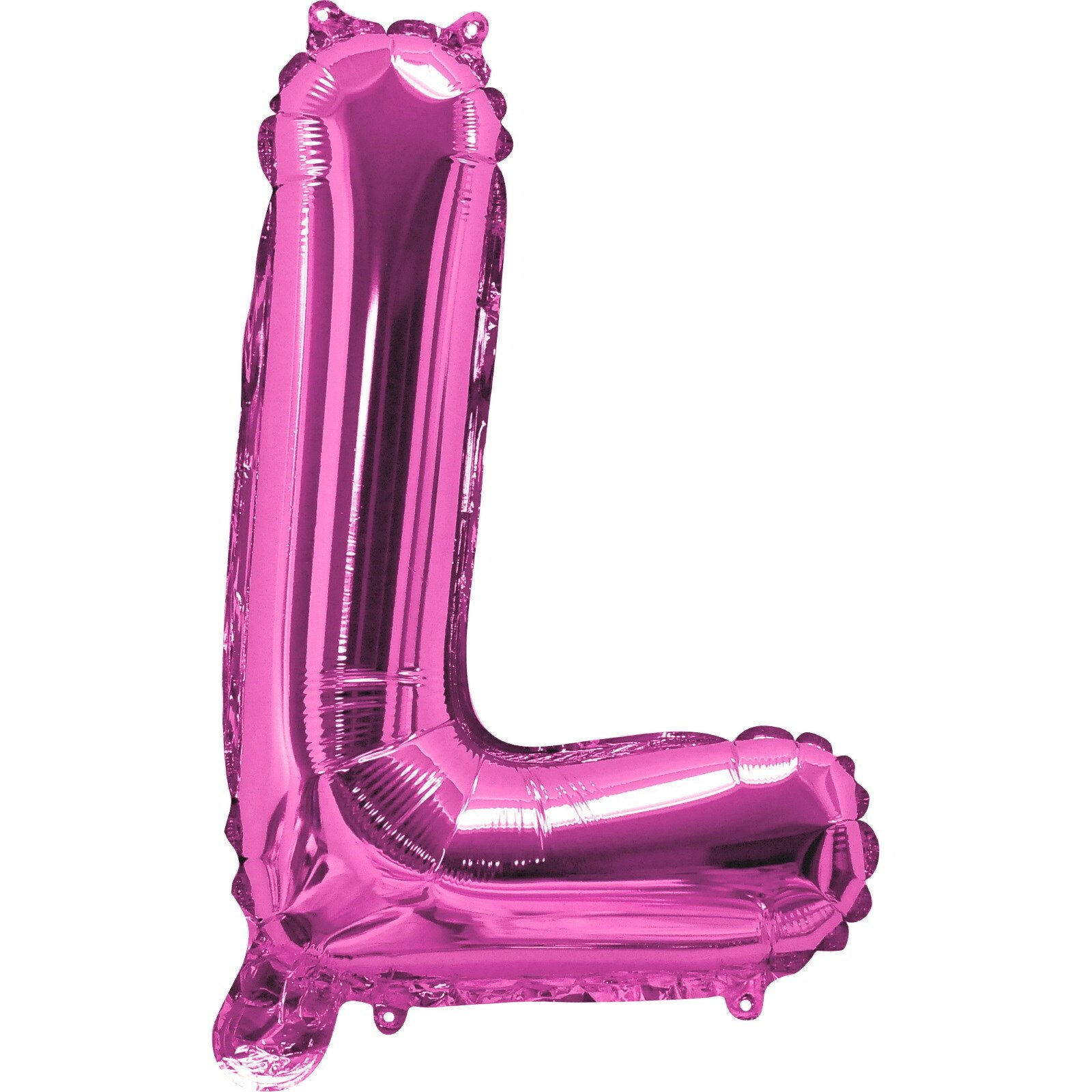 Pink Letter L Foil Air Fill Balloon 35cm