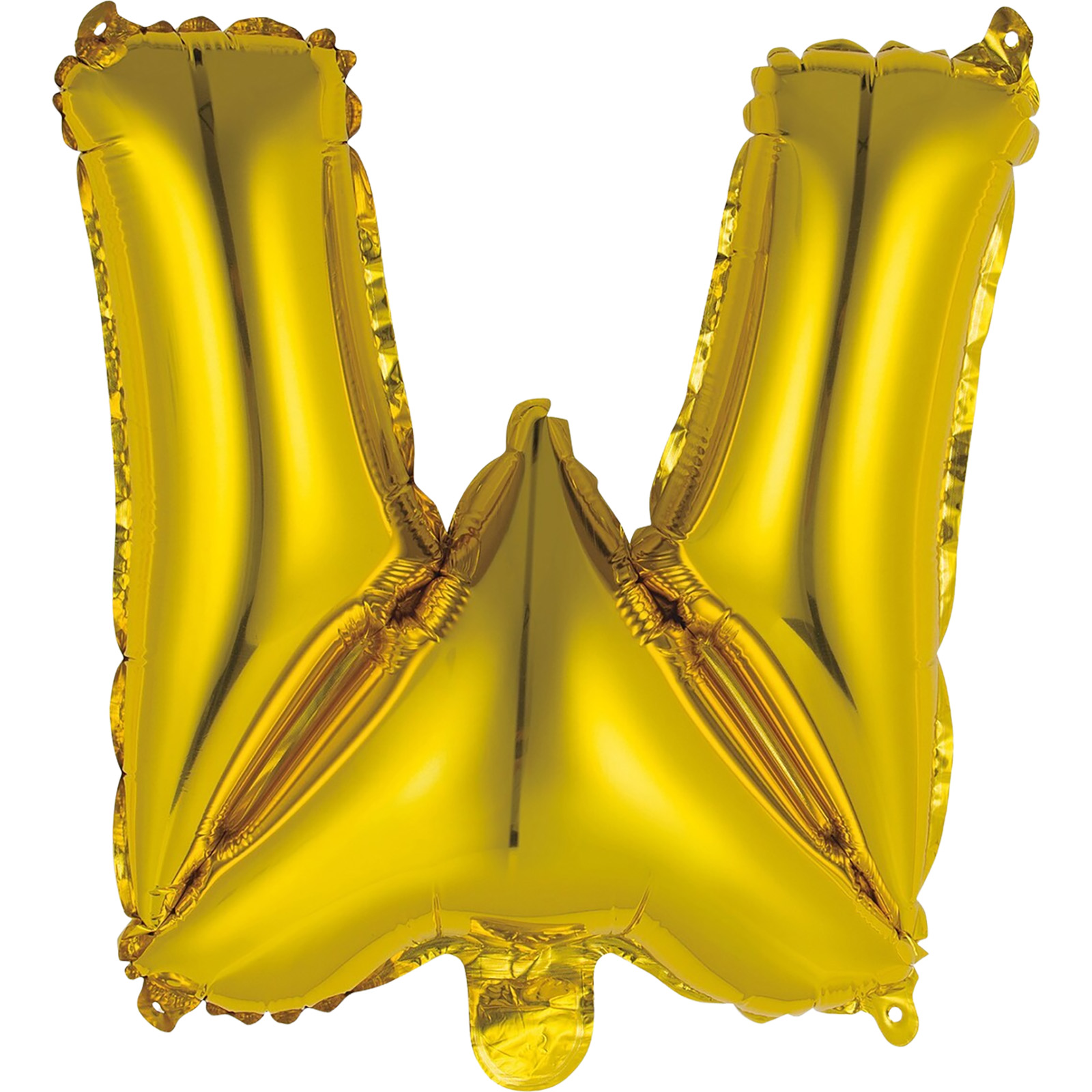 Letter W Gold Foil Air Fill Balloon 35.5cm