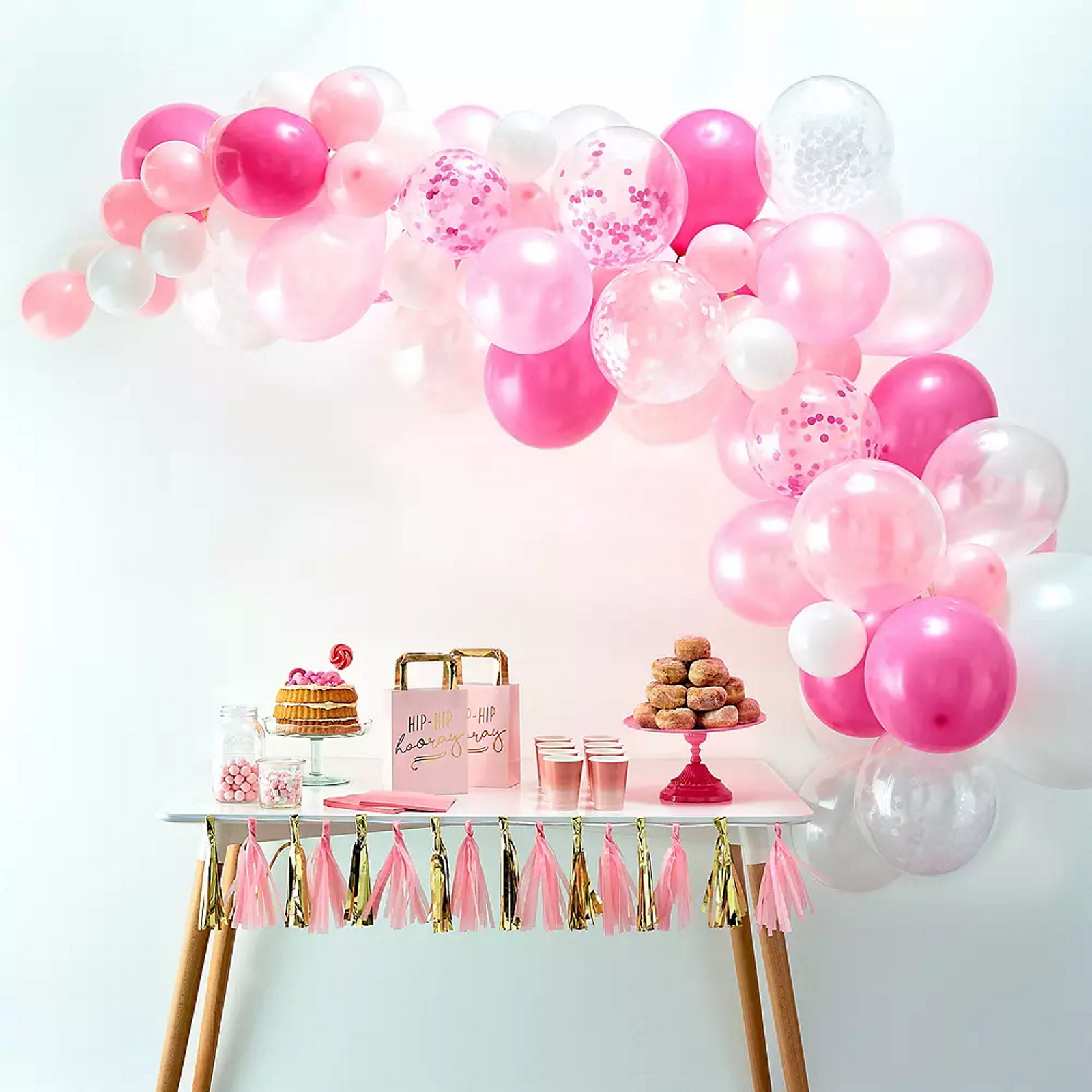 Pink 4m Balloon Arch Kit