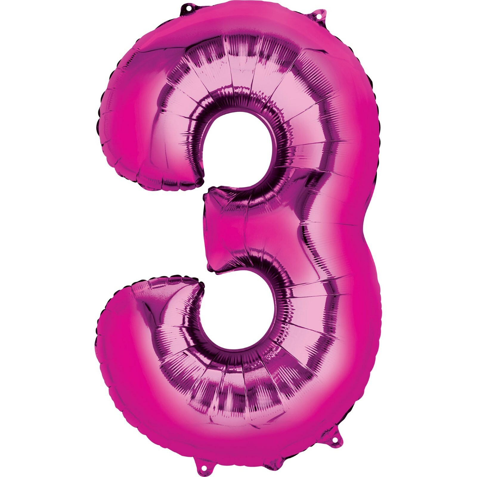 Hot Pink Foil 3 Balloon 86cm