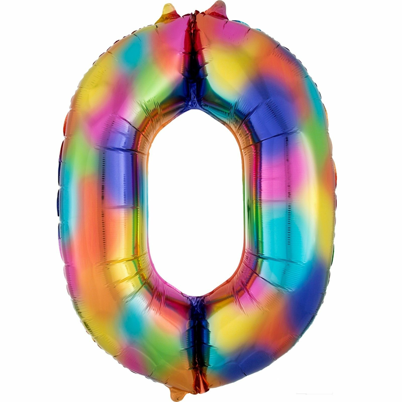 Rainbow Splash Foil 0 Balloon 88cm